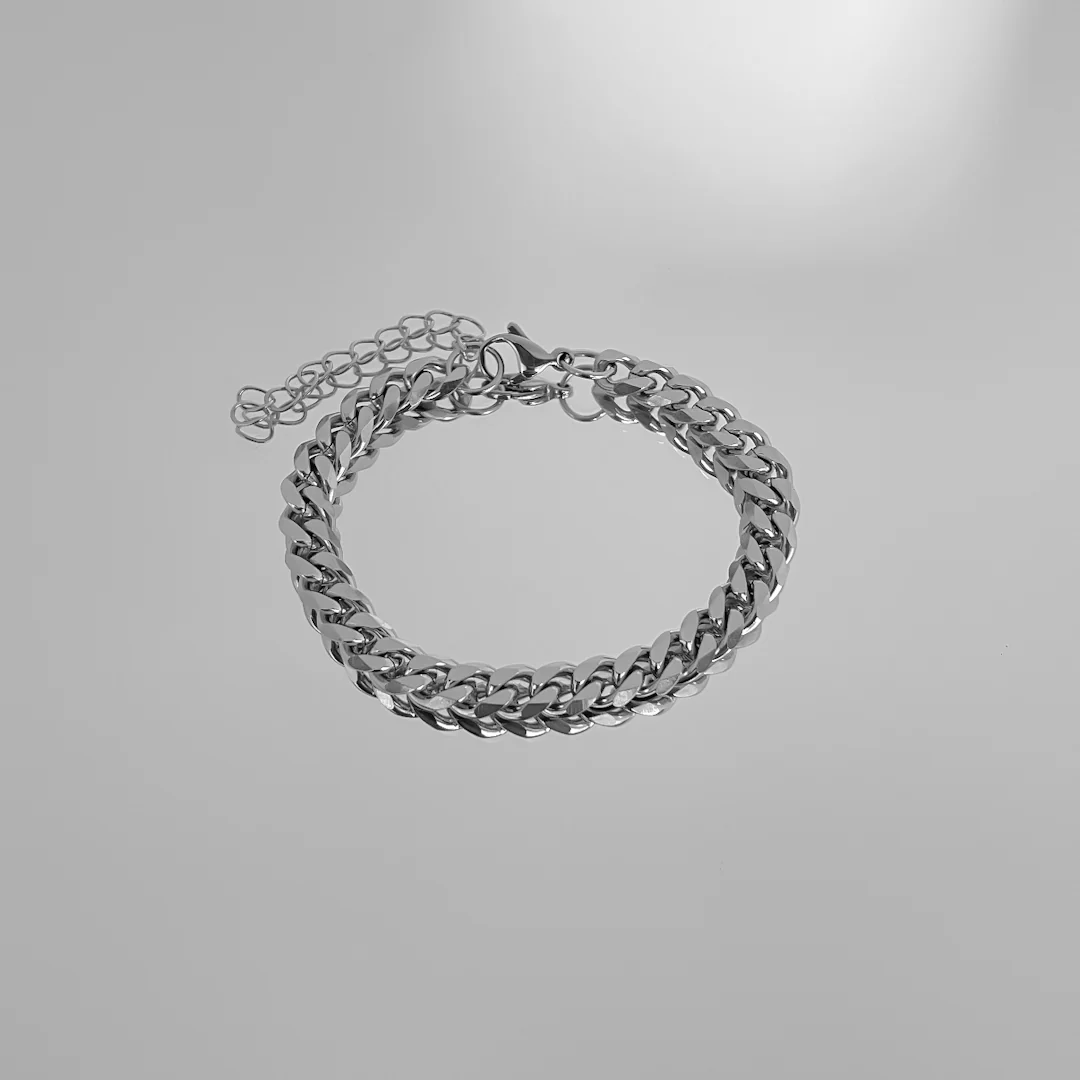 Classic Cuban Anklet Silver - Image 4