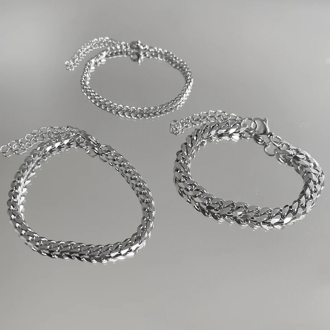 Classic Cuban Anklet Silver - Image 8