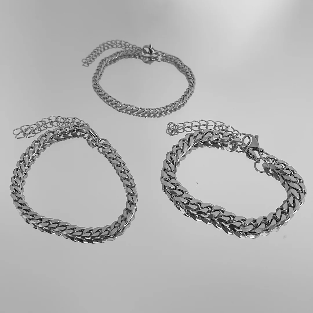 Classic Cuban Anklet Silver - Image 9