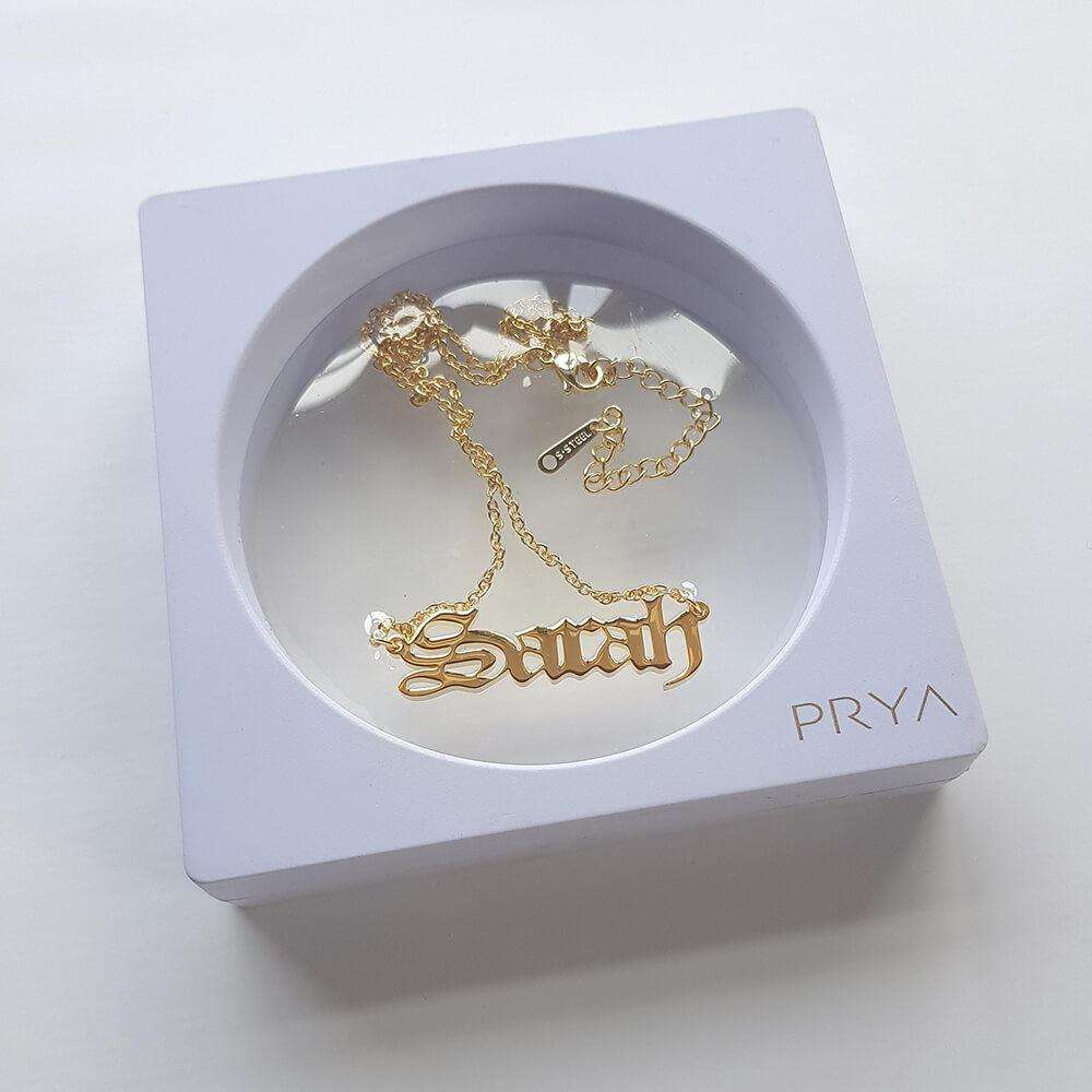 Classic Name Plate Necklace - Image 4
