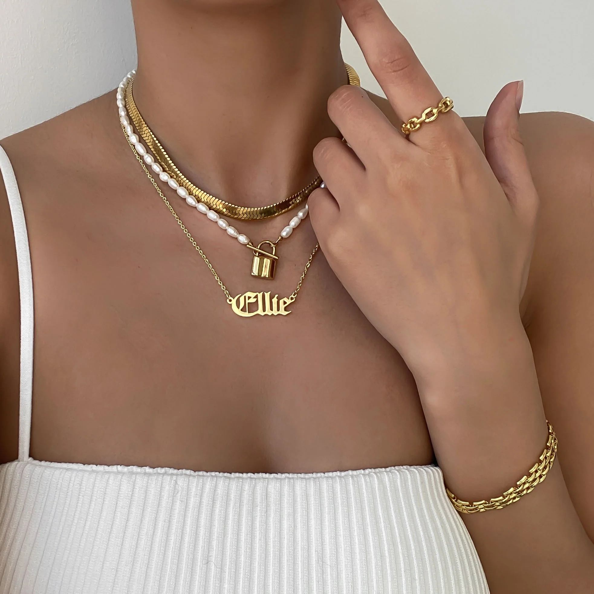 Classic Name Plate Necklace - Image 8