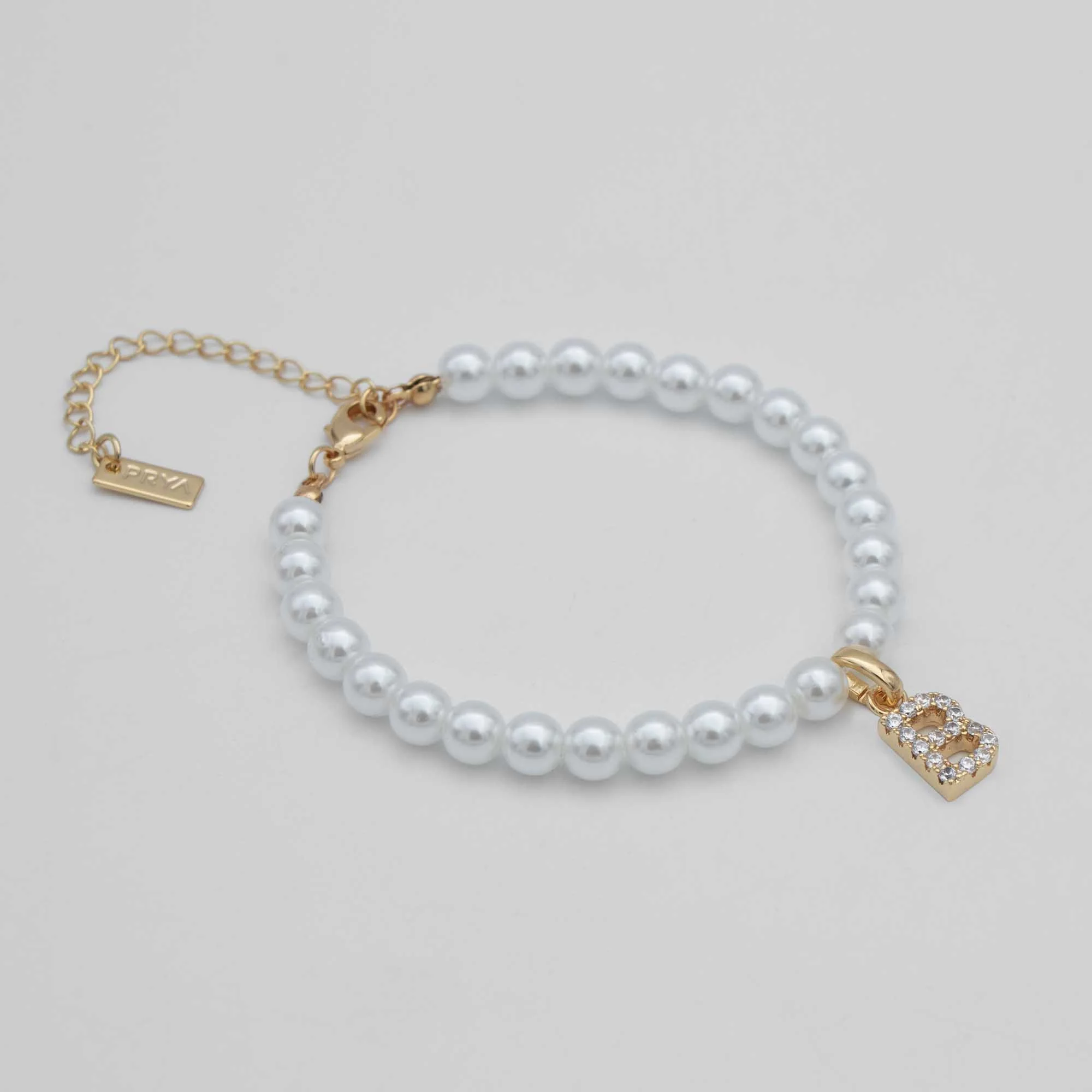Classic Pearl Initial Anklet - Image 3