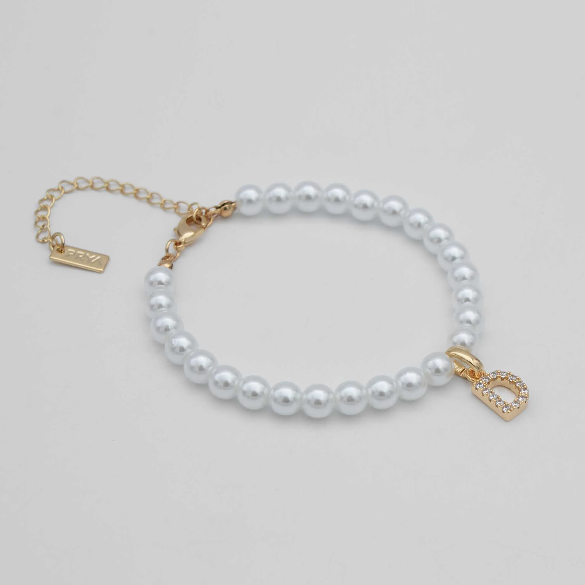 Classic Pearl Initial Anklet - Image 5