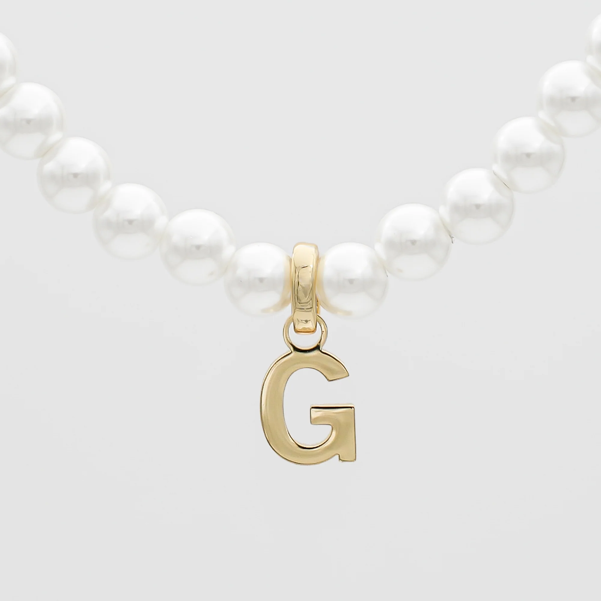 Classic Pearl Initial Necklace - Image 13
