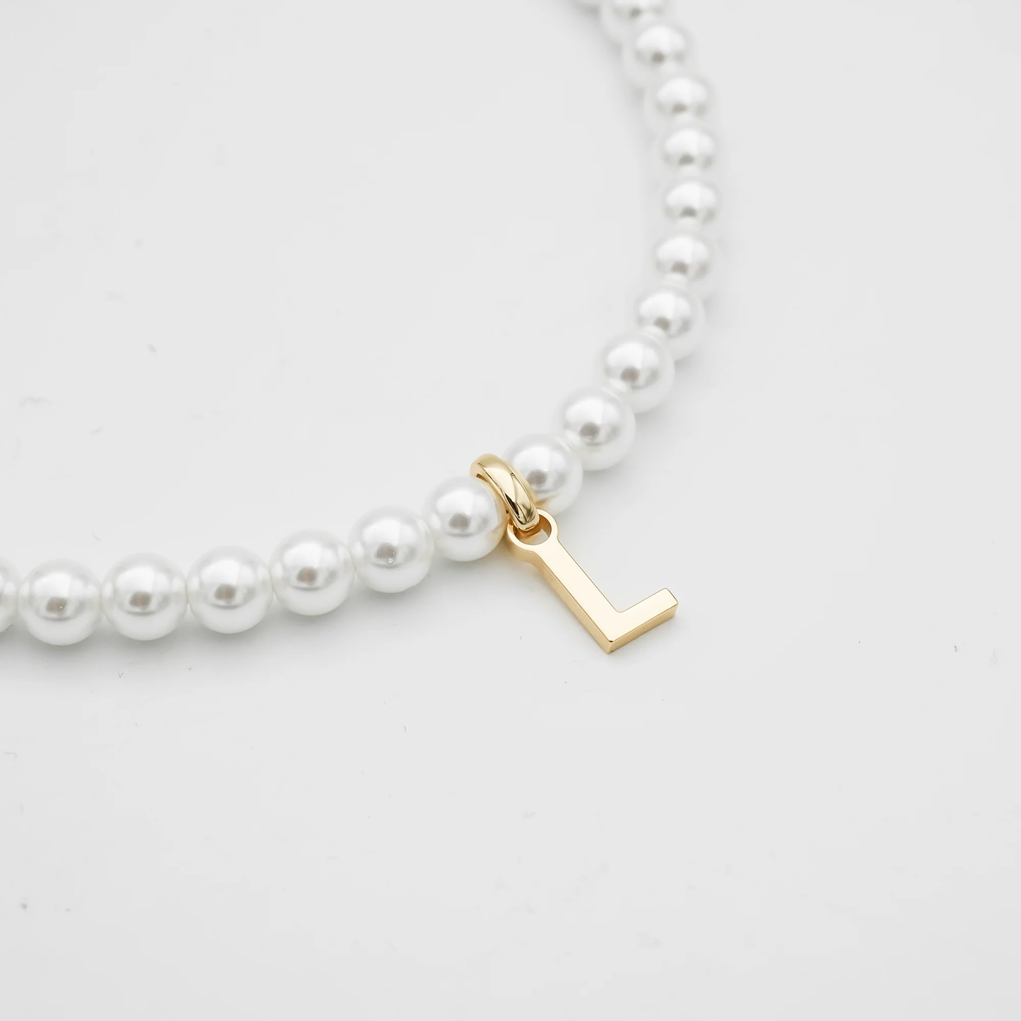 Classic Pearl Initial Necklace - Image 58