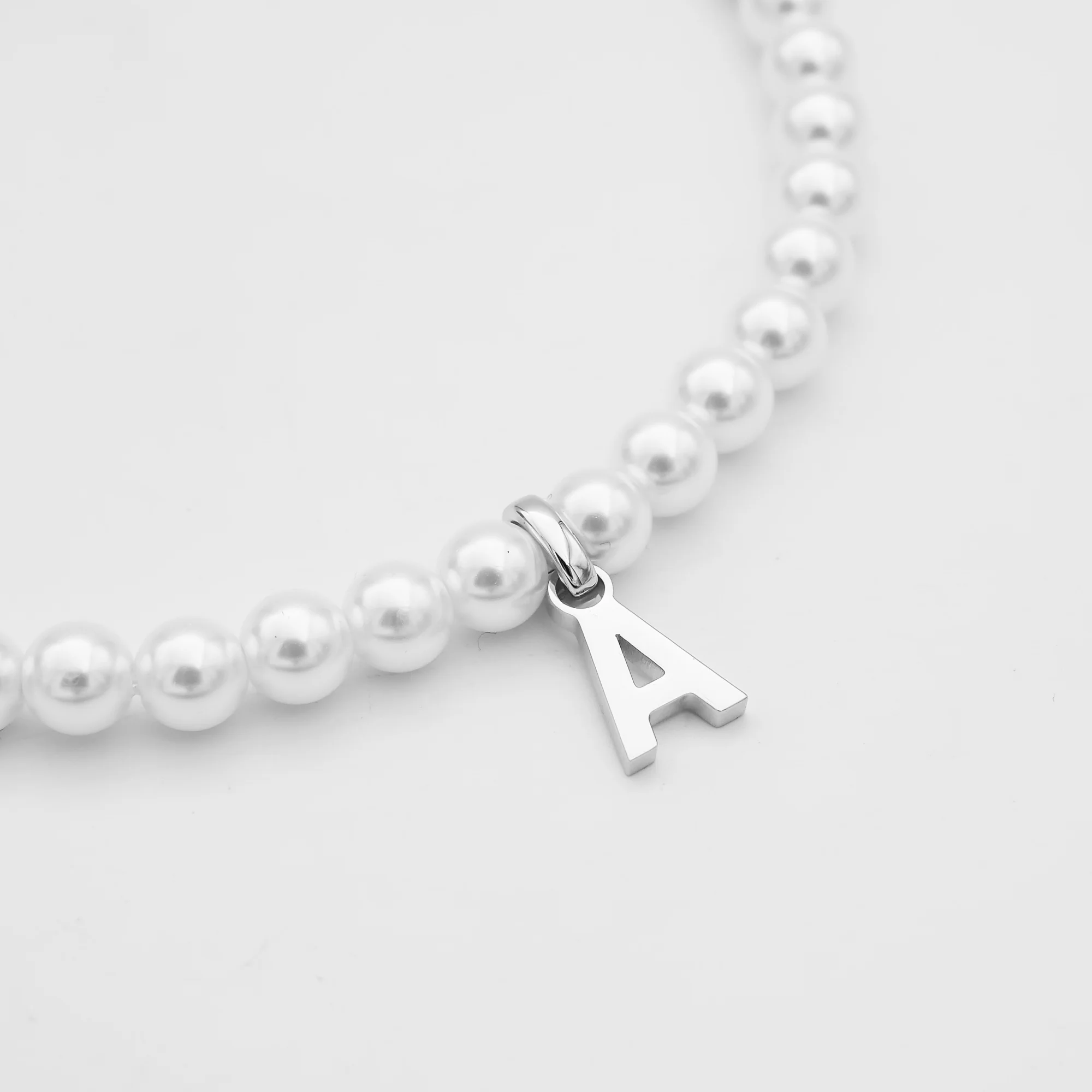 Classic Pearl Initial Necklace - Image 66