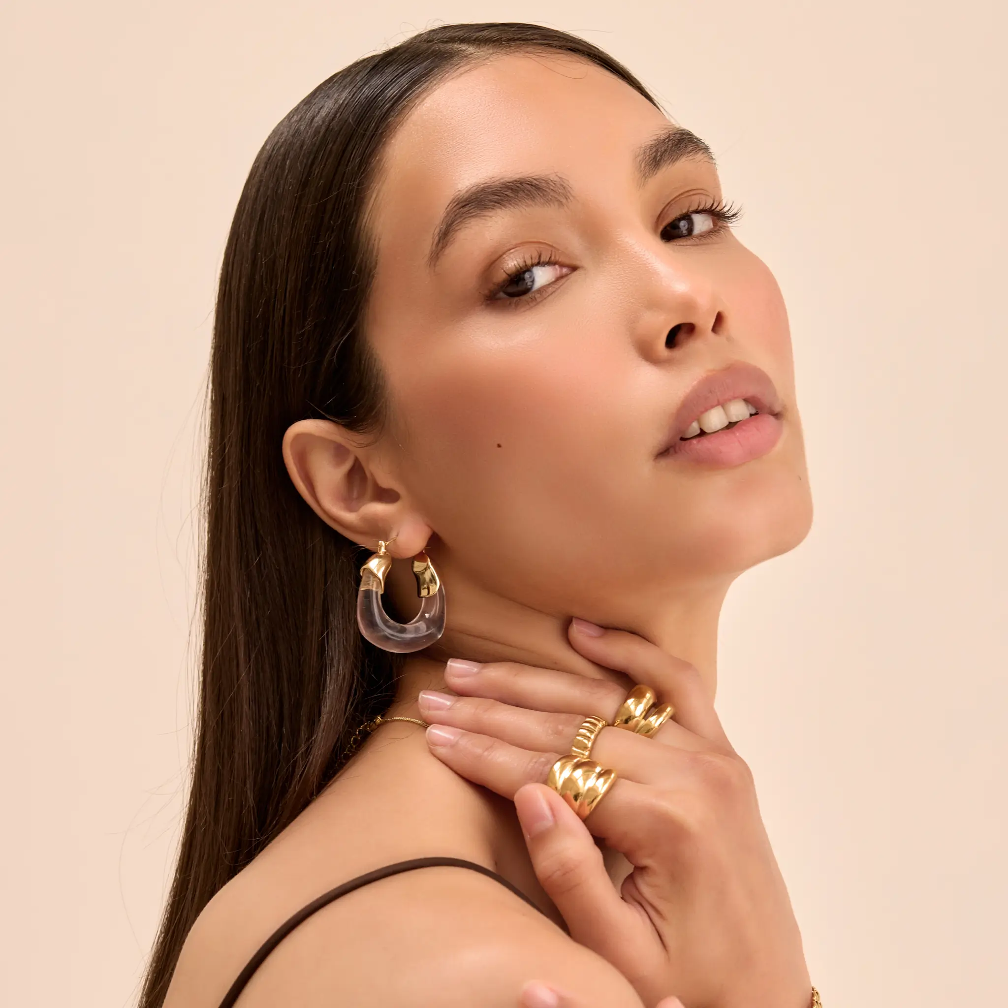 Celine Clear Earrings - Image 2