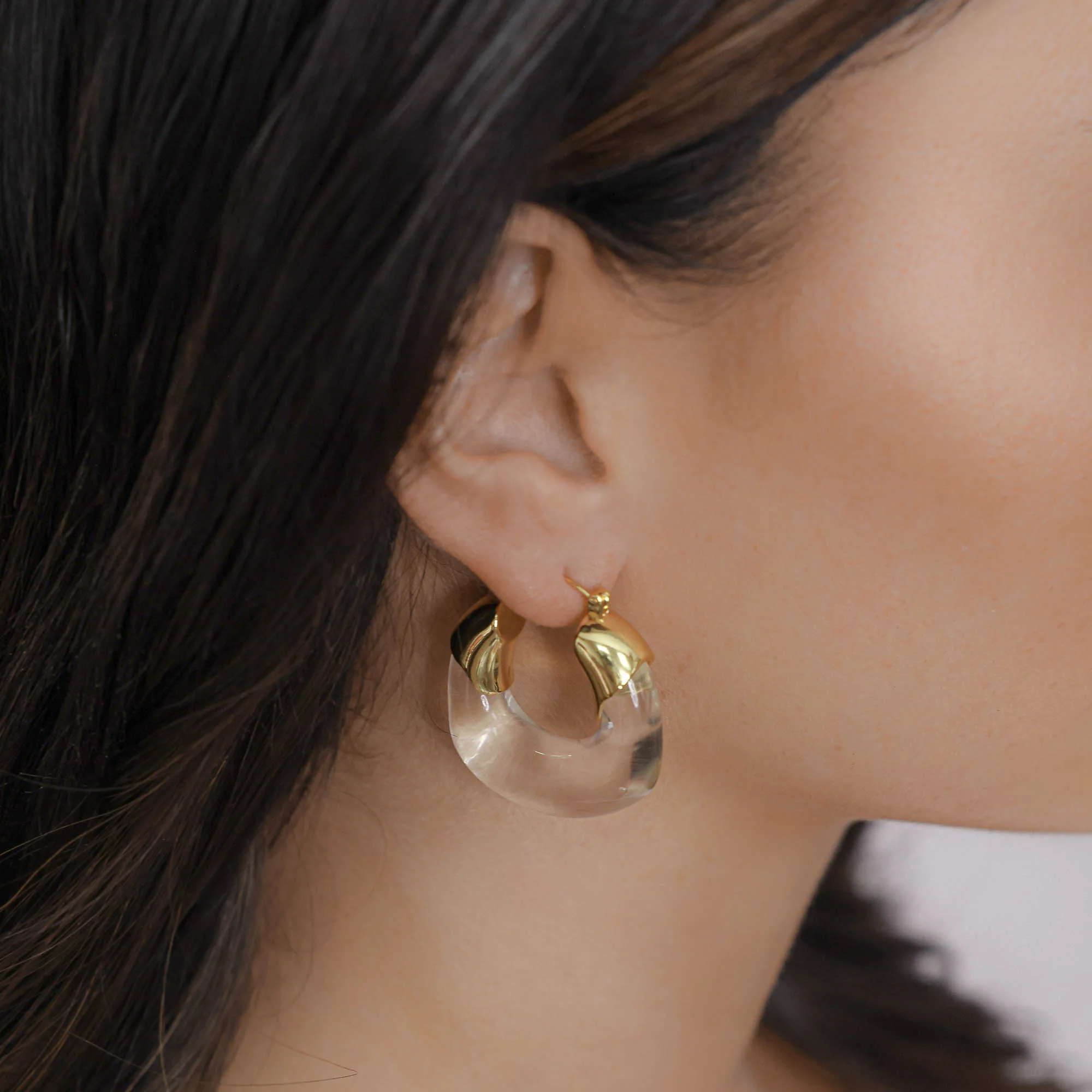 Celine Clear Earrings - Image 3