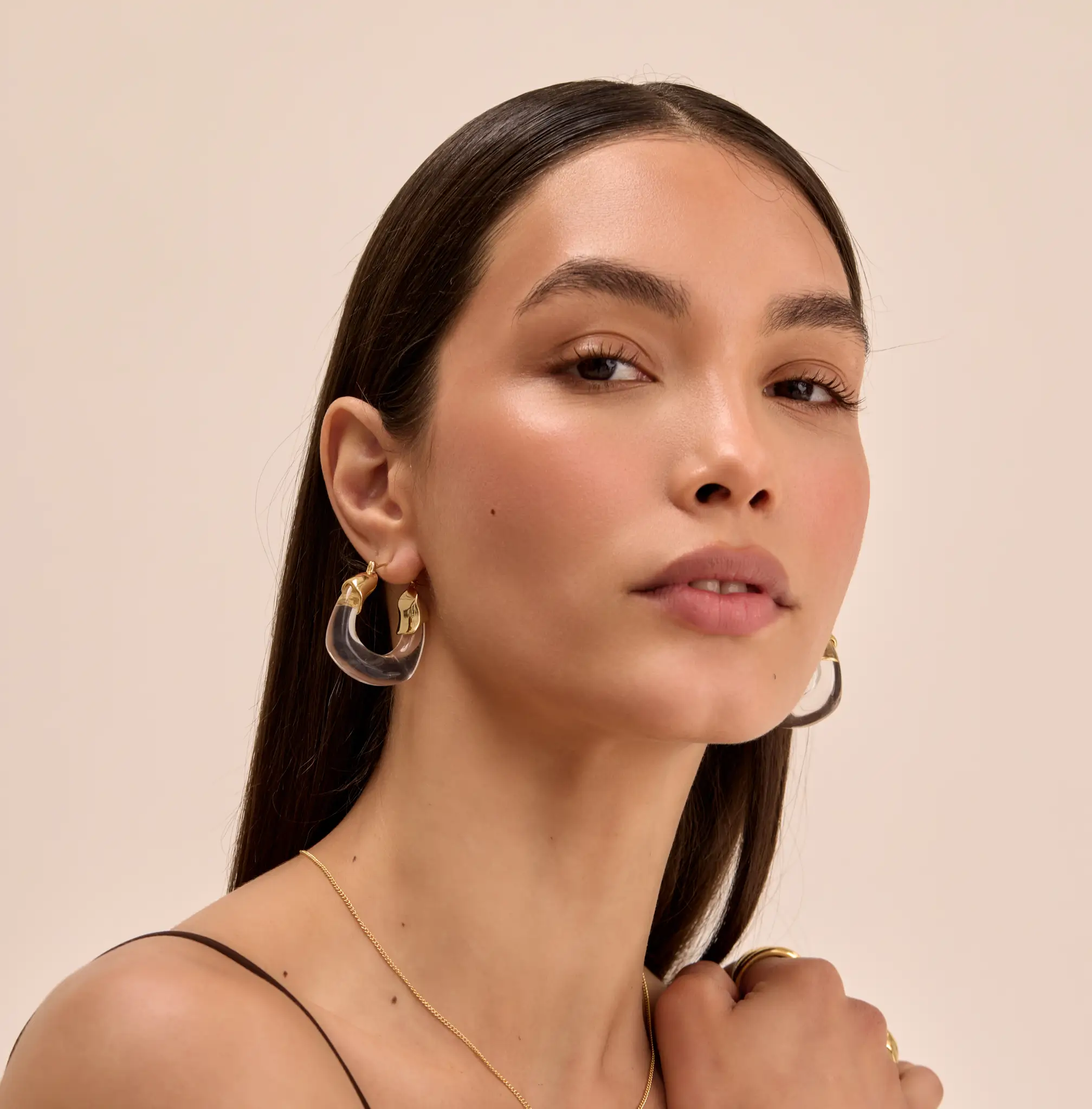 Celine Clear Earrings - Image 6