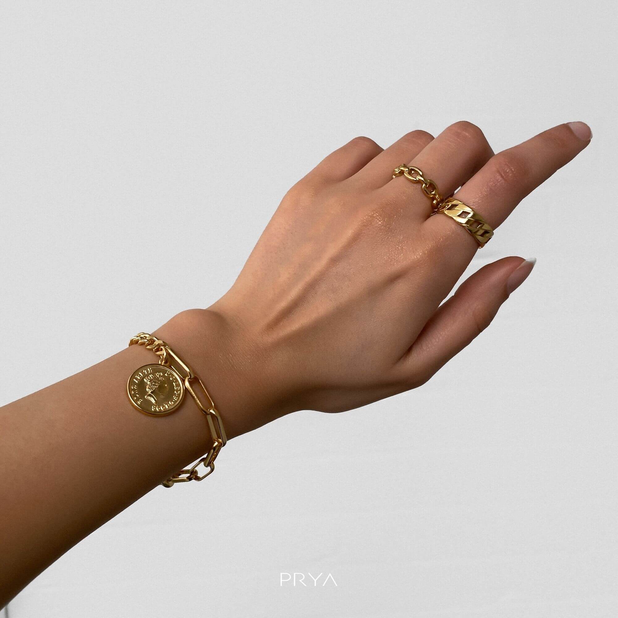 Coin Link Bracelet - Image 2