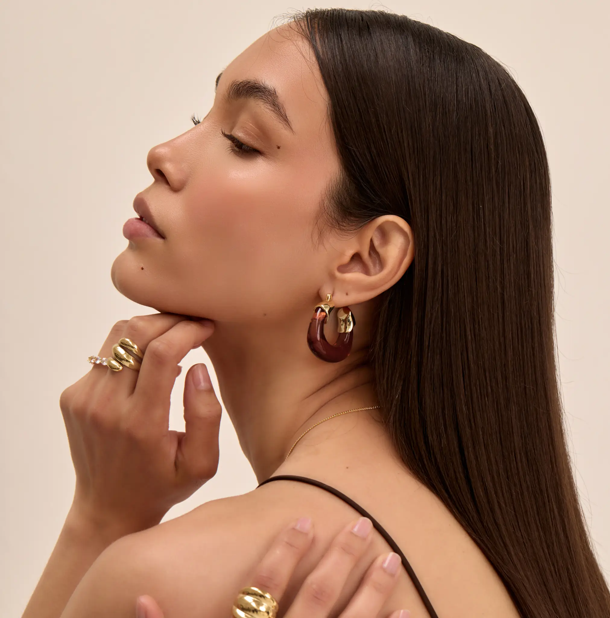 Celine Amber Earrings - Image 2