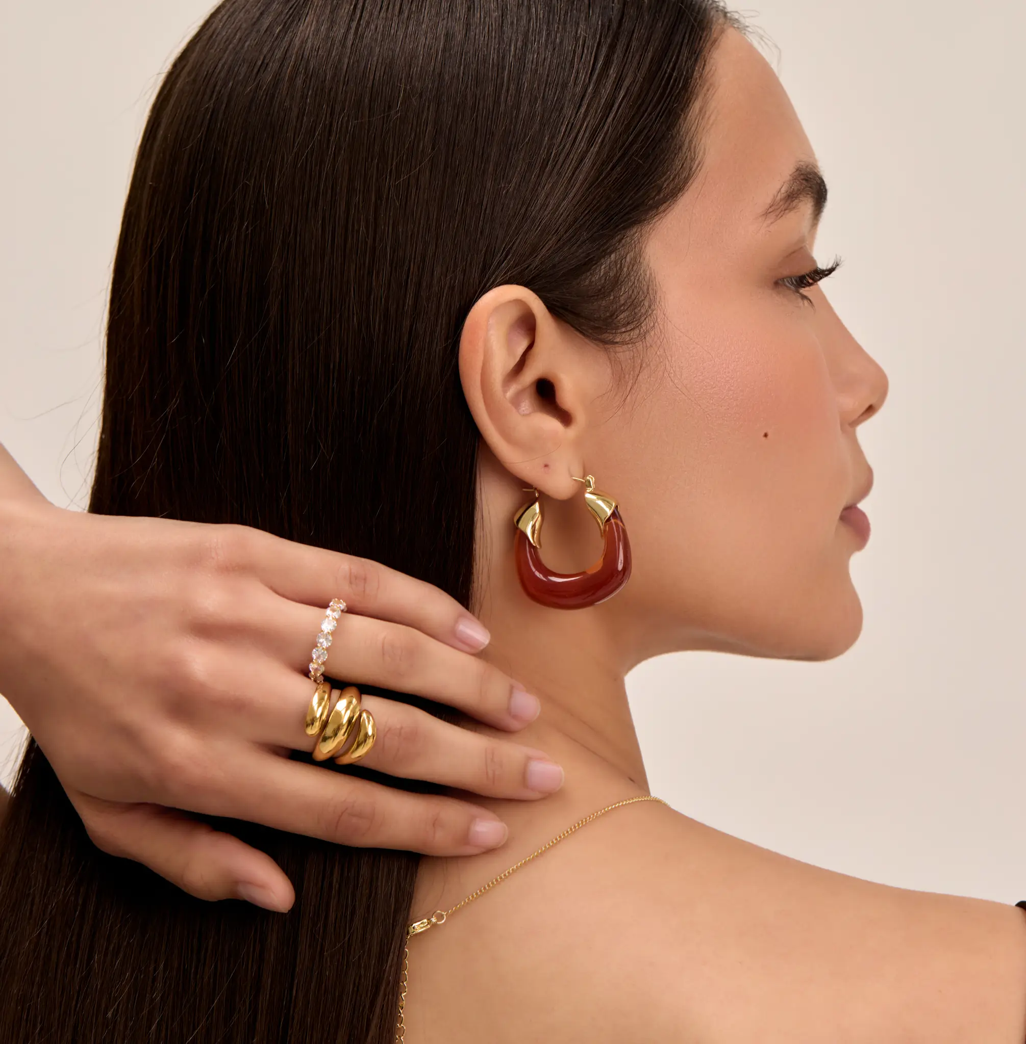 Celine Amber Earrings - Image 6