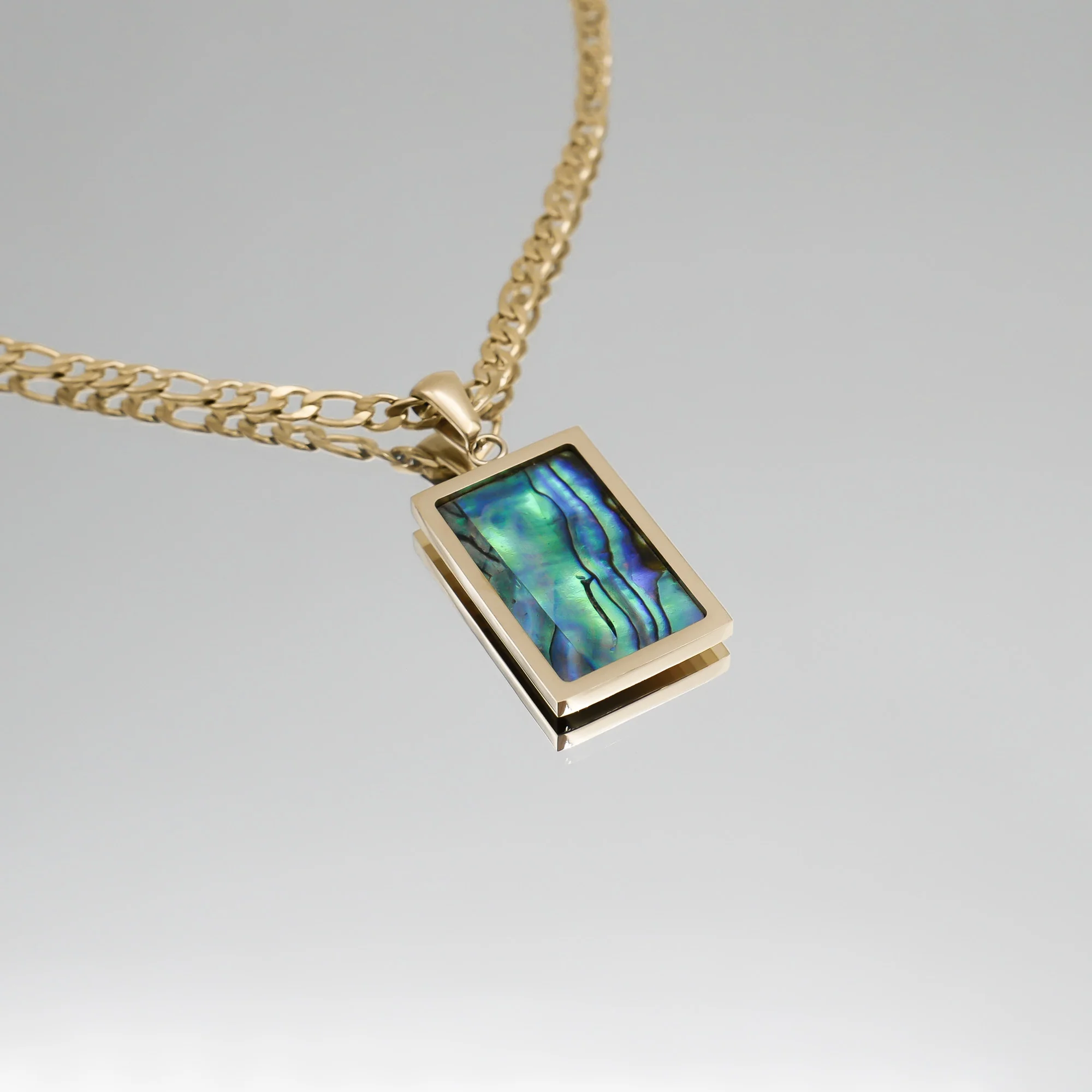 Saraya Abalone Tablet Necklace - Image 2