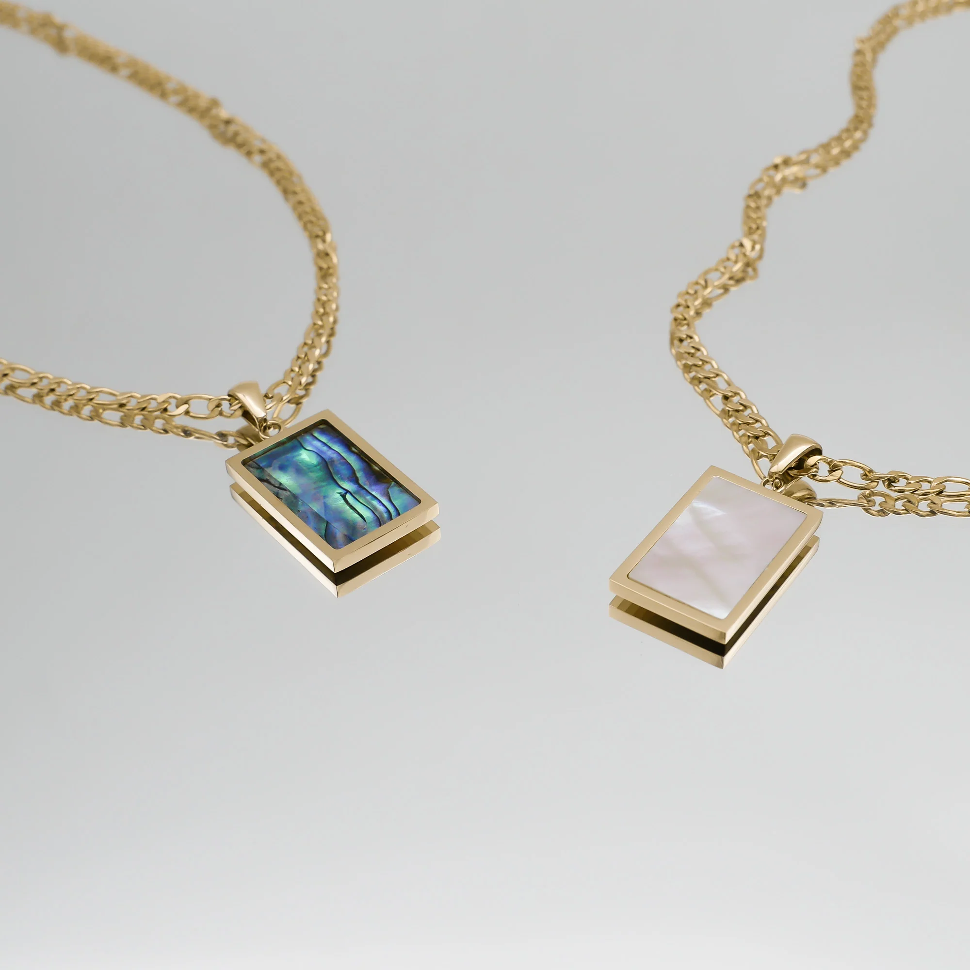 Saraya Abalone Tablet Necklace - Image 3