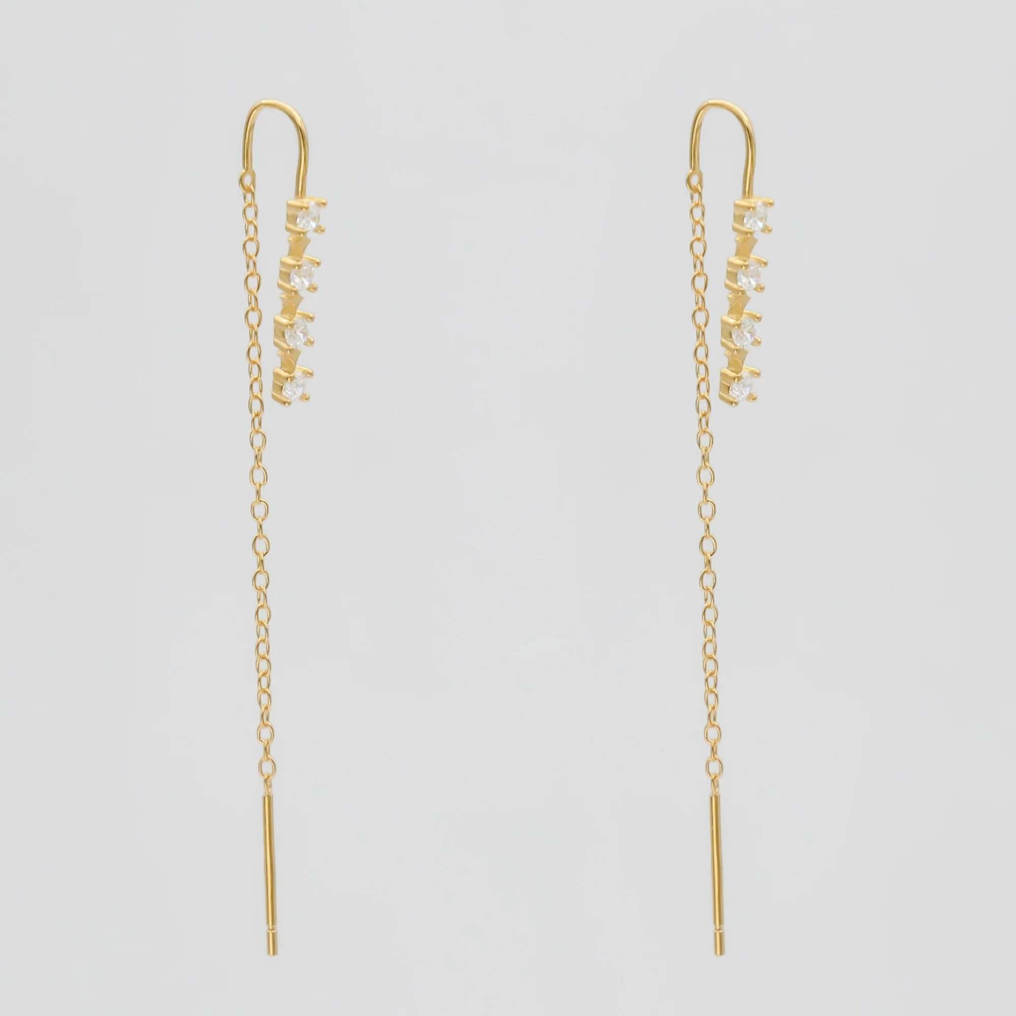 CZ Drop earrings - Image 2
