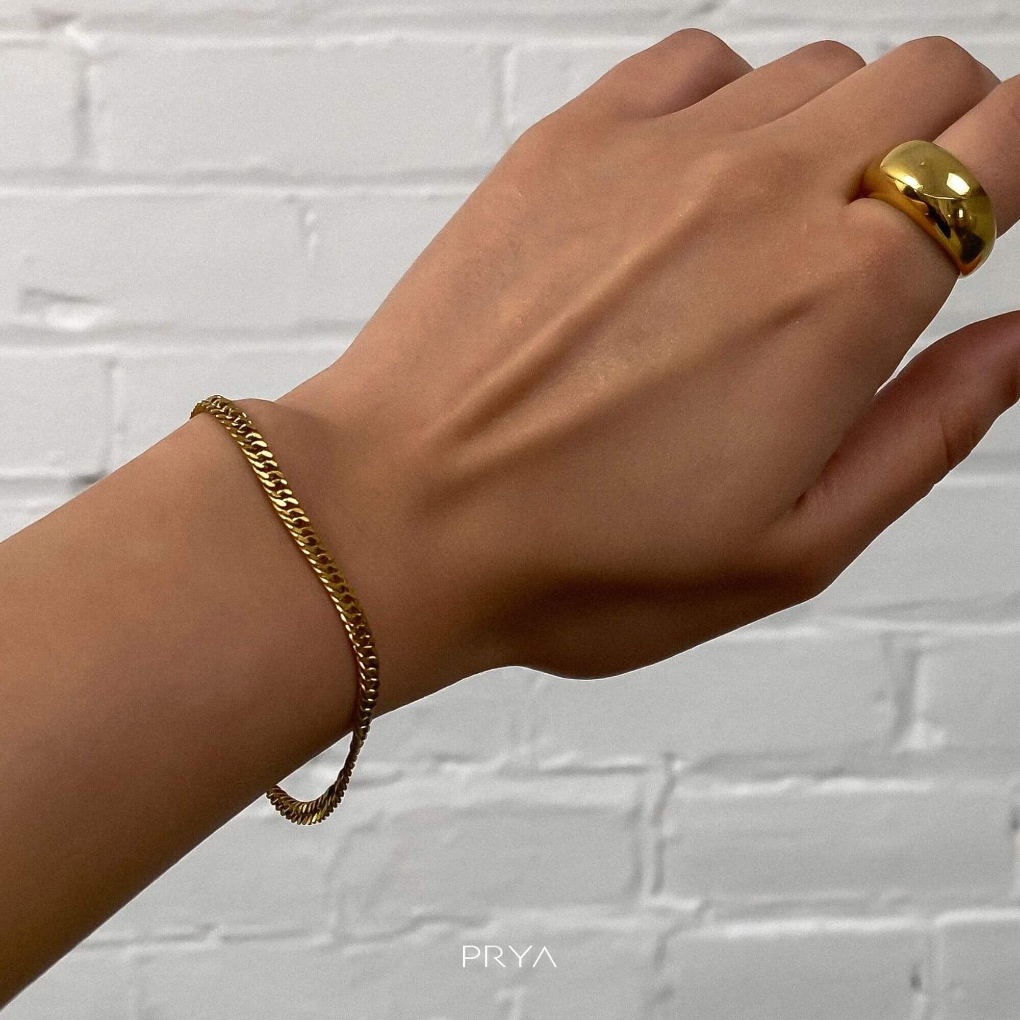 Double Link Curb Chain Bracelet - Image 4
