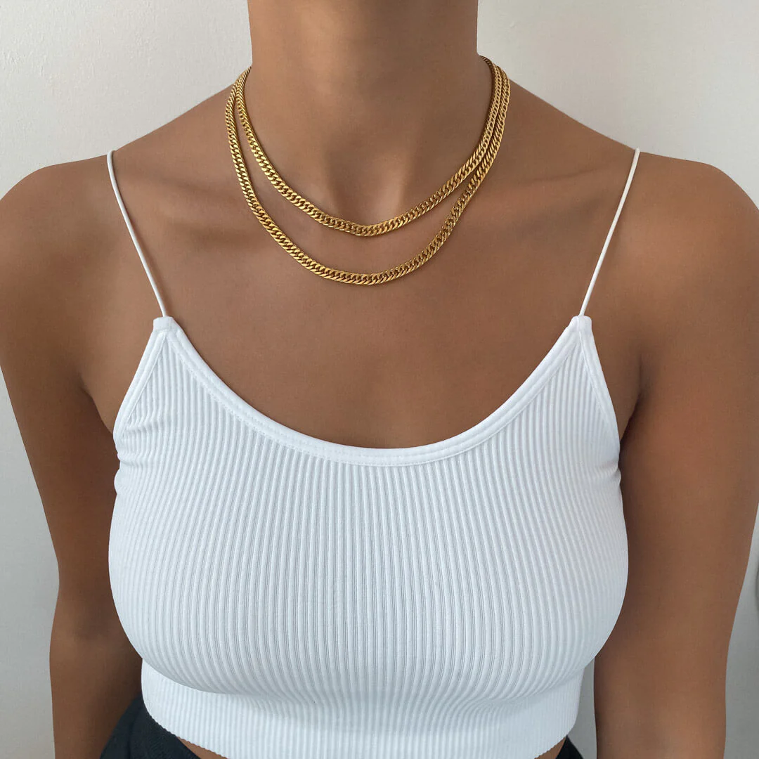 Double Link Curb Chain | Gold - Image 10