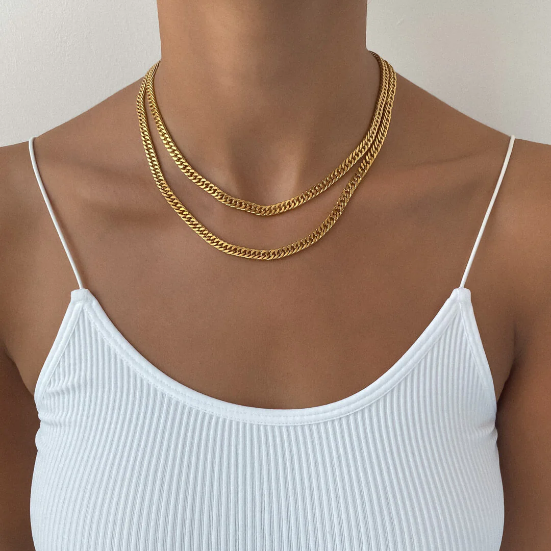Double Link Curb Chain | Gold - Image 11