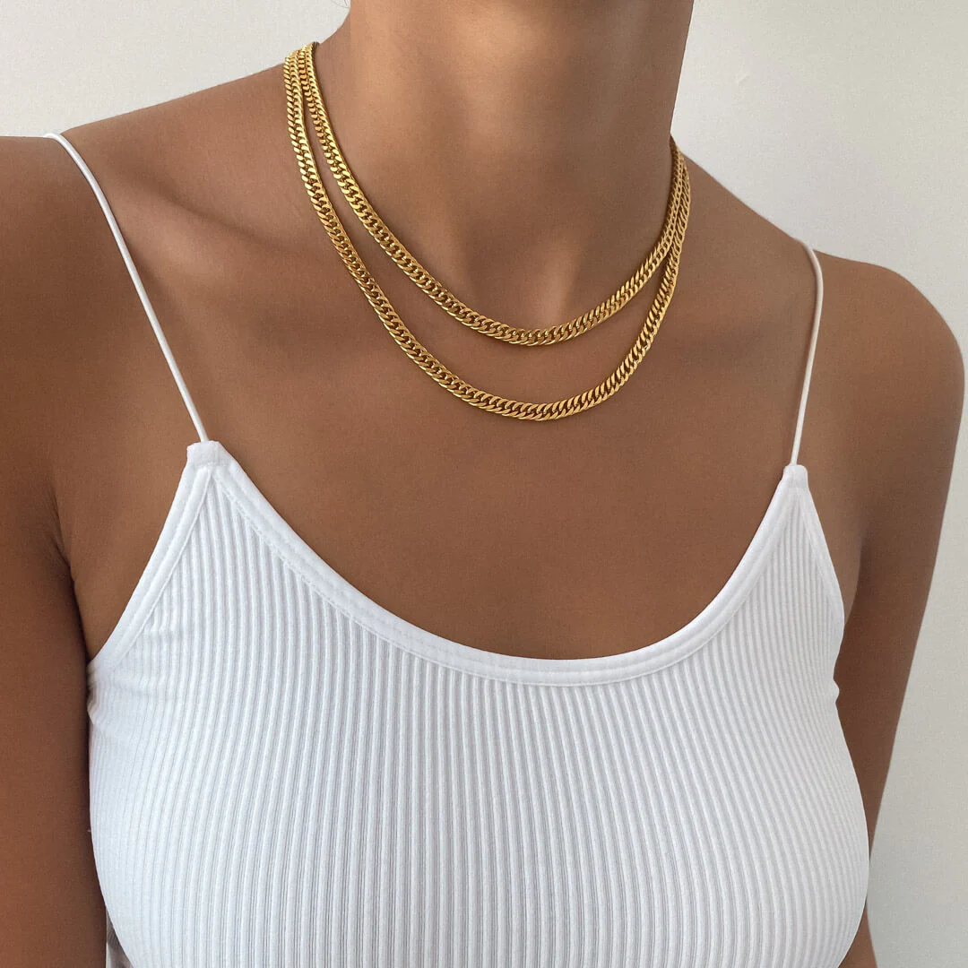Double Link Curb Chain | Gold - Image 12