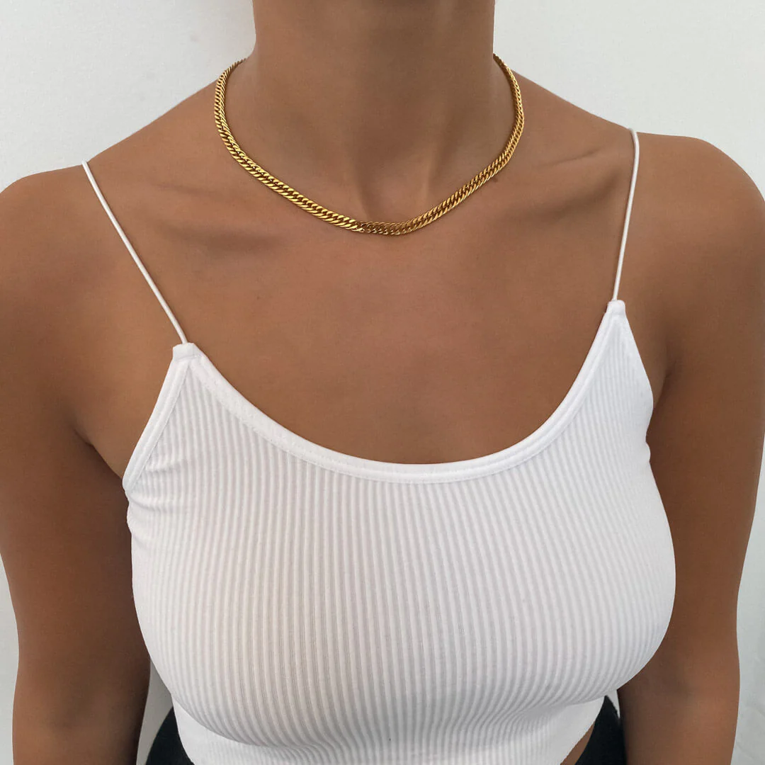 Double Link Curb Chain | Gold - Image 13