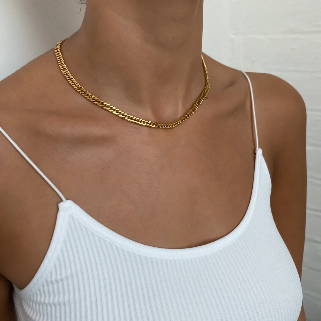 Double Link Curb Chain | Gold - Image 14