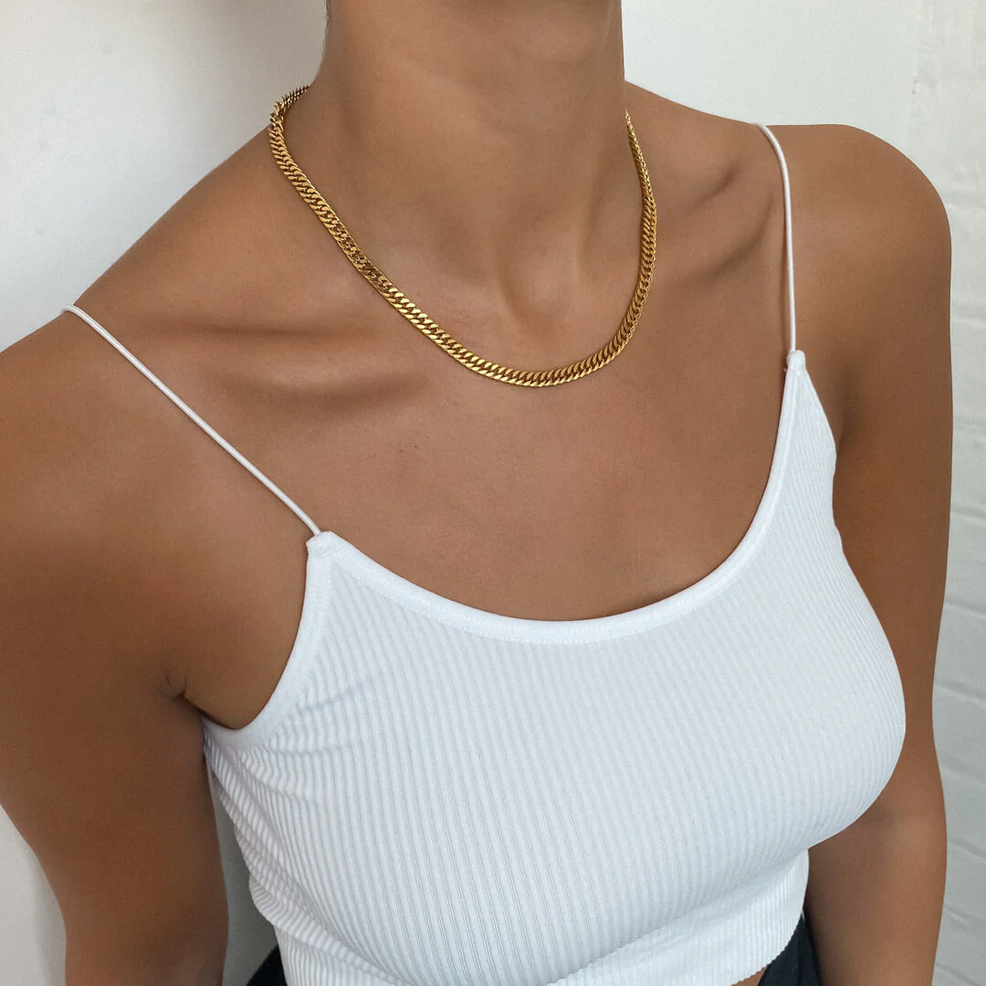 Double Link Curb Chain | Gold - Image 15