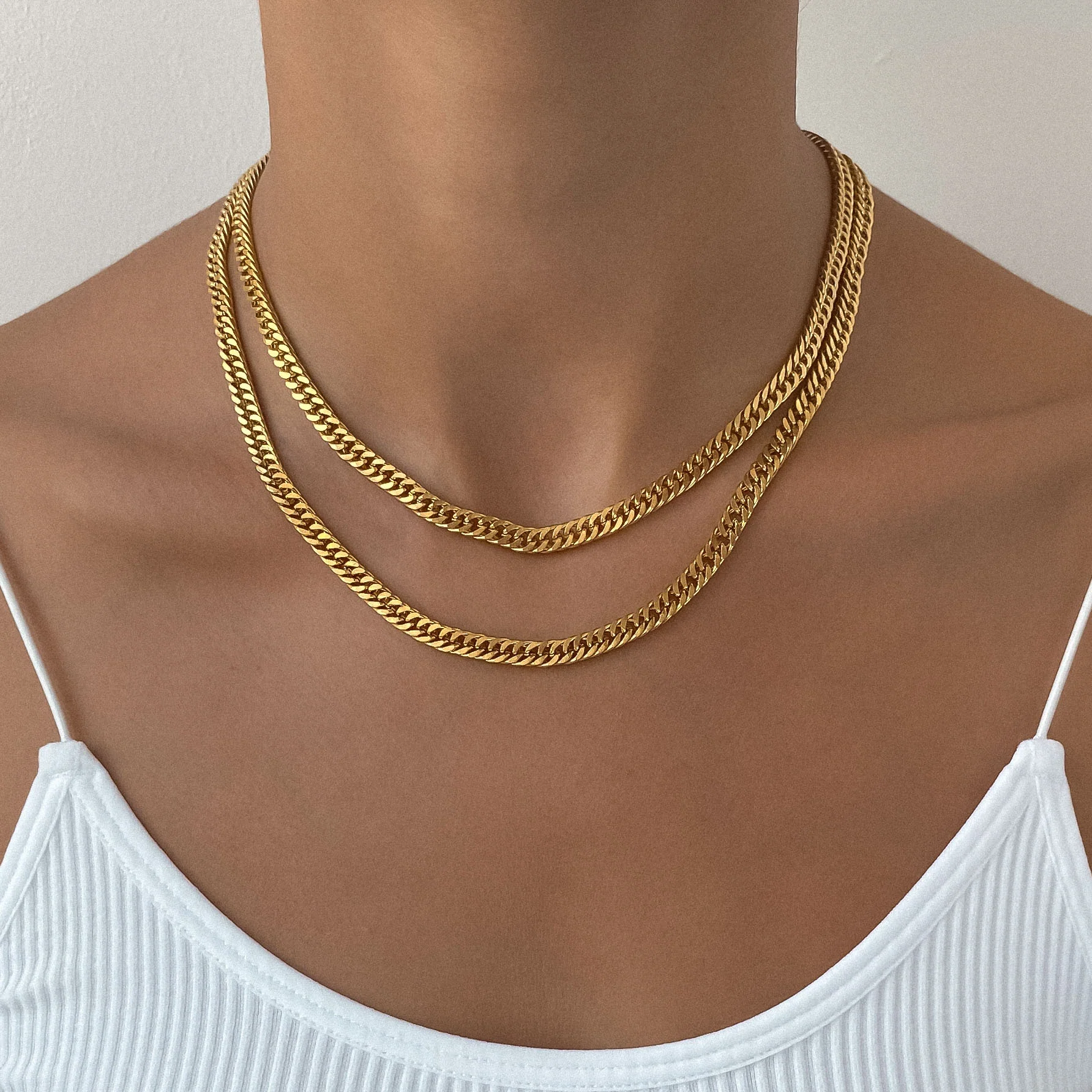 Double Link Curb Chain | Gold - Image 16