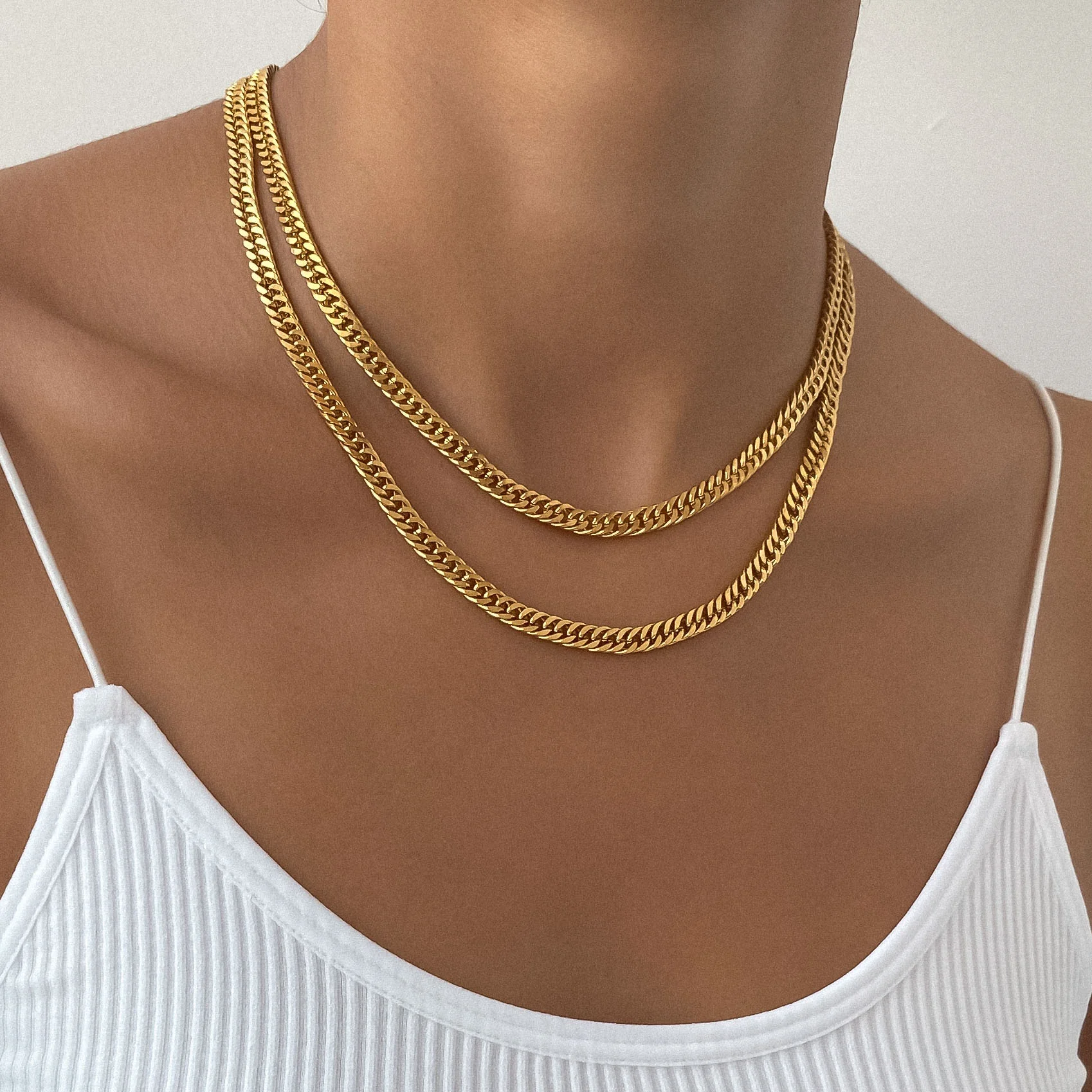 Double Link Curb Chain | Gold - Image 17