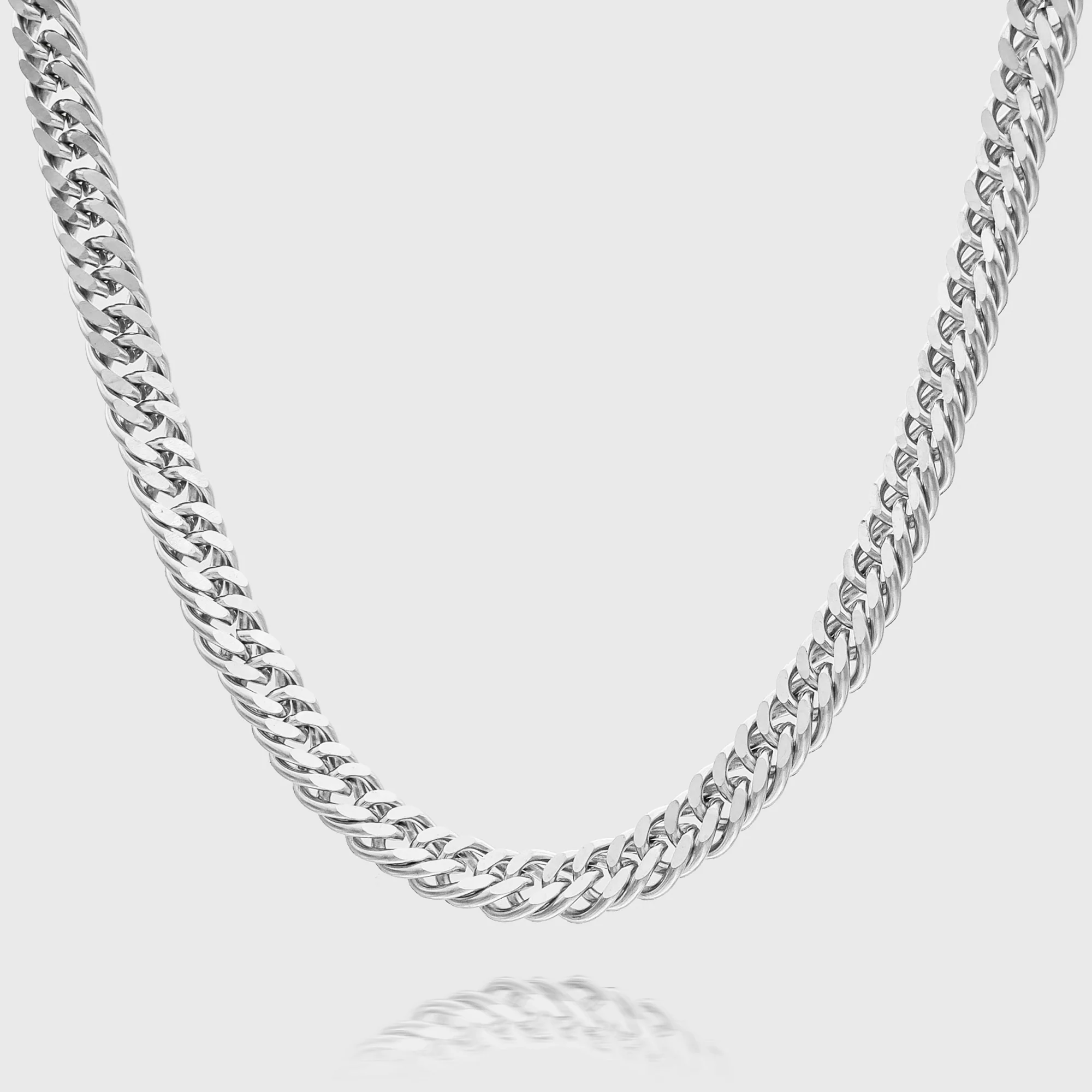 Double Link Curb Chain | Silver - Image 2