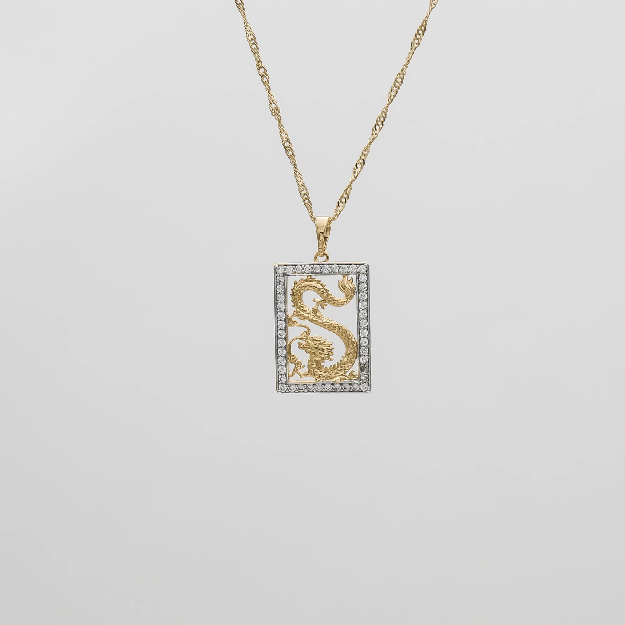 Dragon Tablet CZ Necklace - Image 6