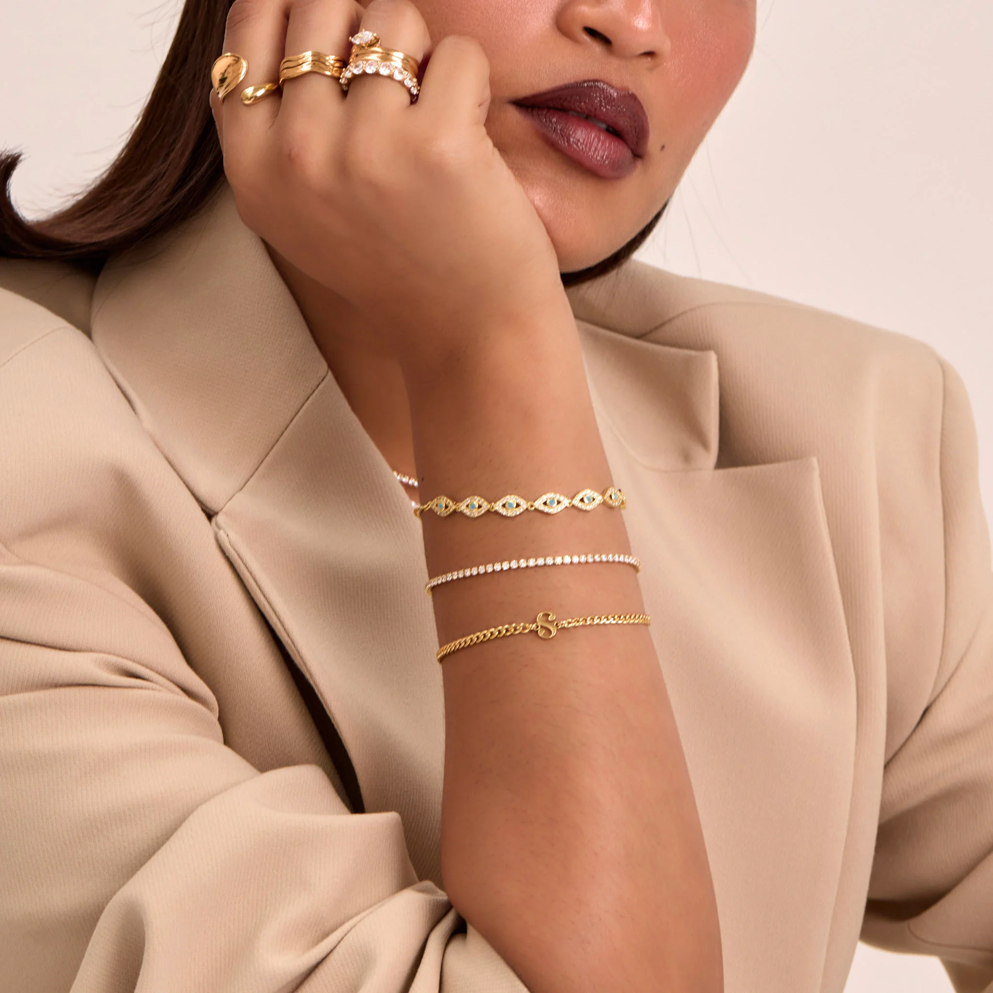 Dubai Initial Bracelet - Image 3