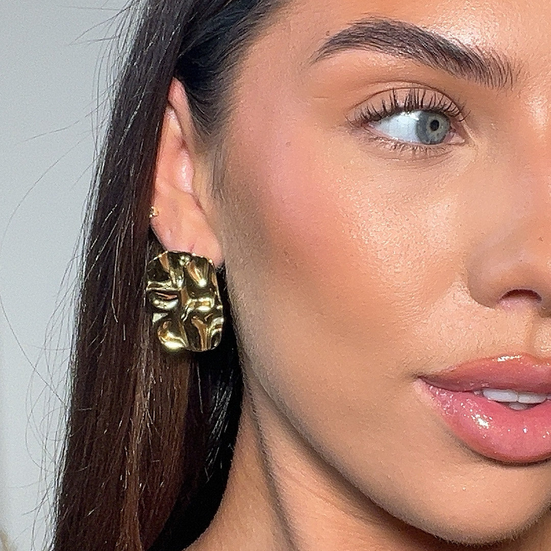 Elena Geometric Earrings - Image 2