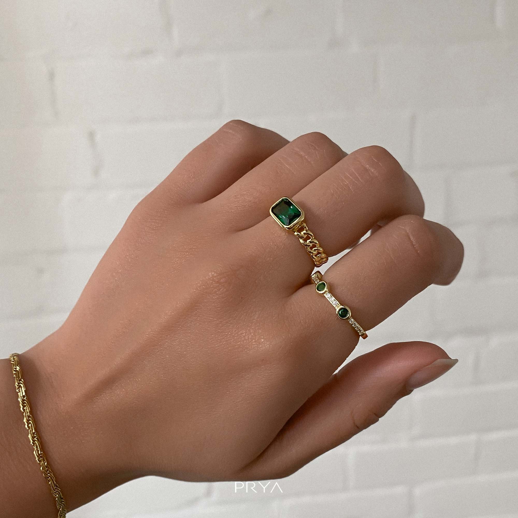Ellis Emerald Stone Ring - Image 3