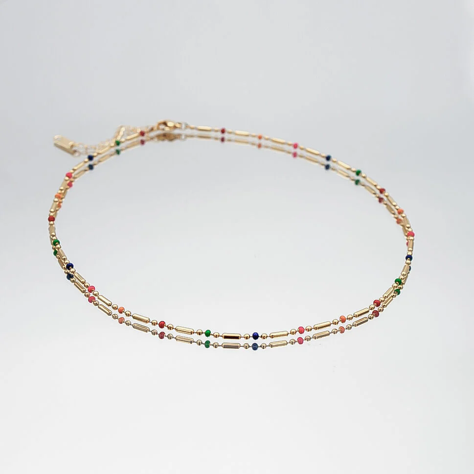 Elsie Rainbow Bead Necklace - Image 4