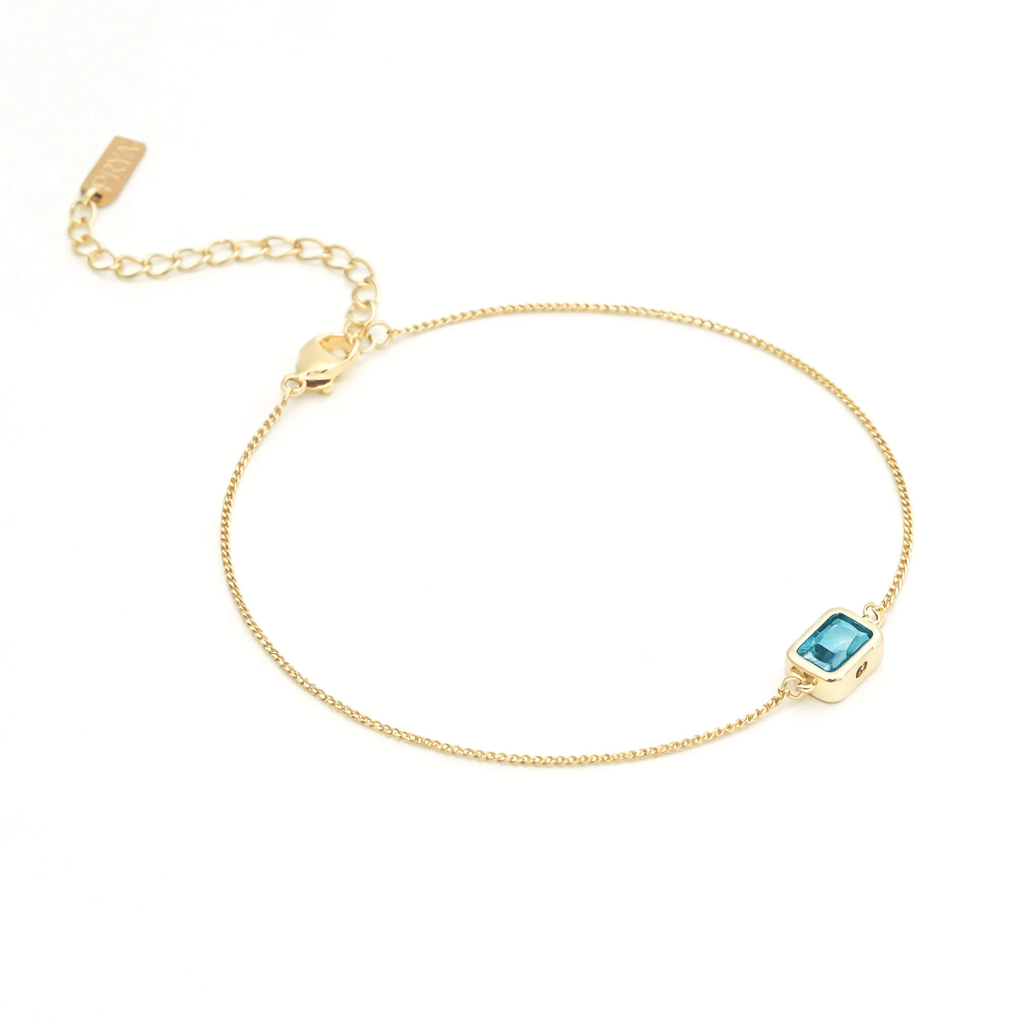 Emerald Cut Birthstone Bracelet - Image 10
