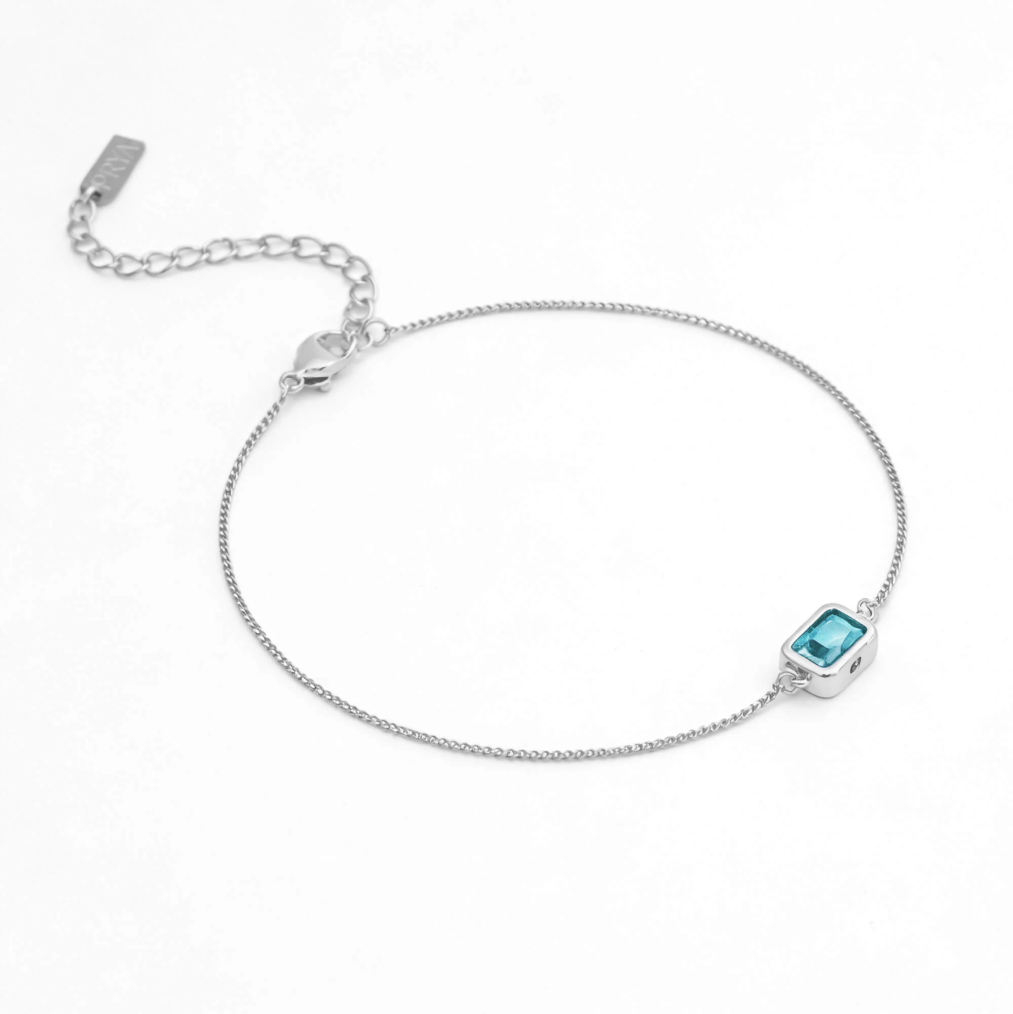 Emerald Cut Birthstone Bracelet - Image 11