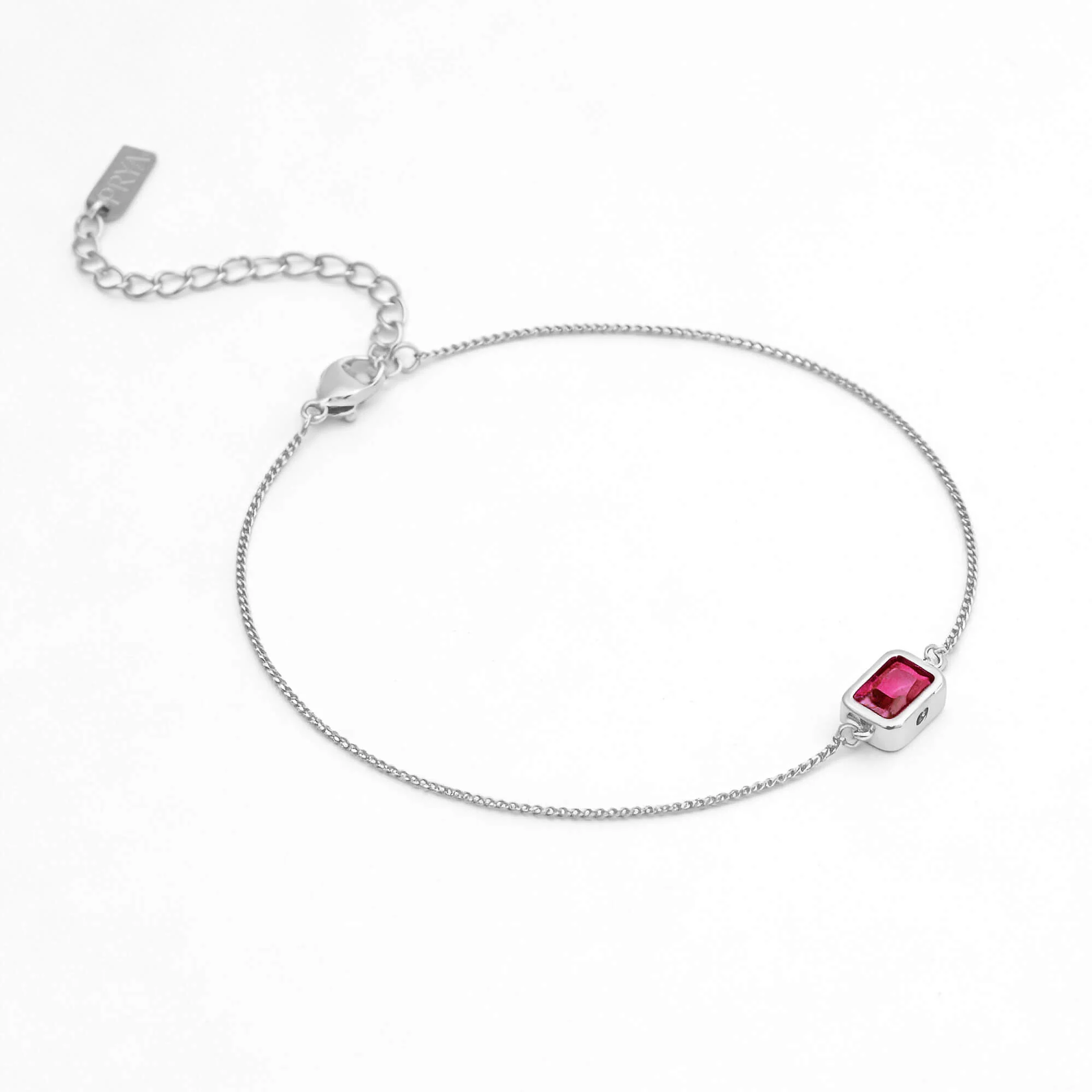 Emerald Cut Birthstone Bracelet - Image 19