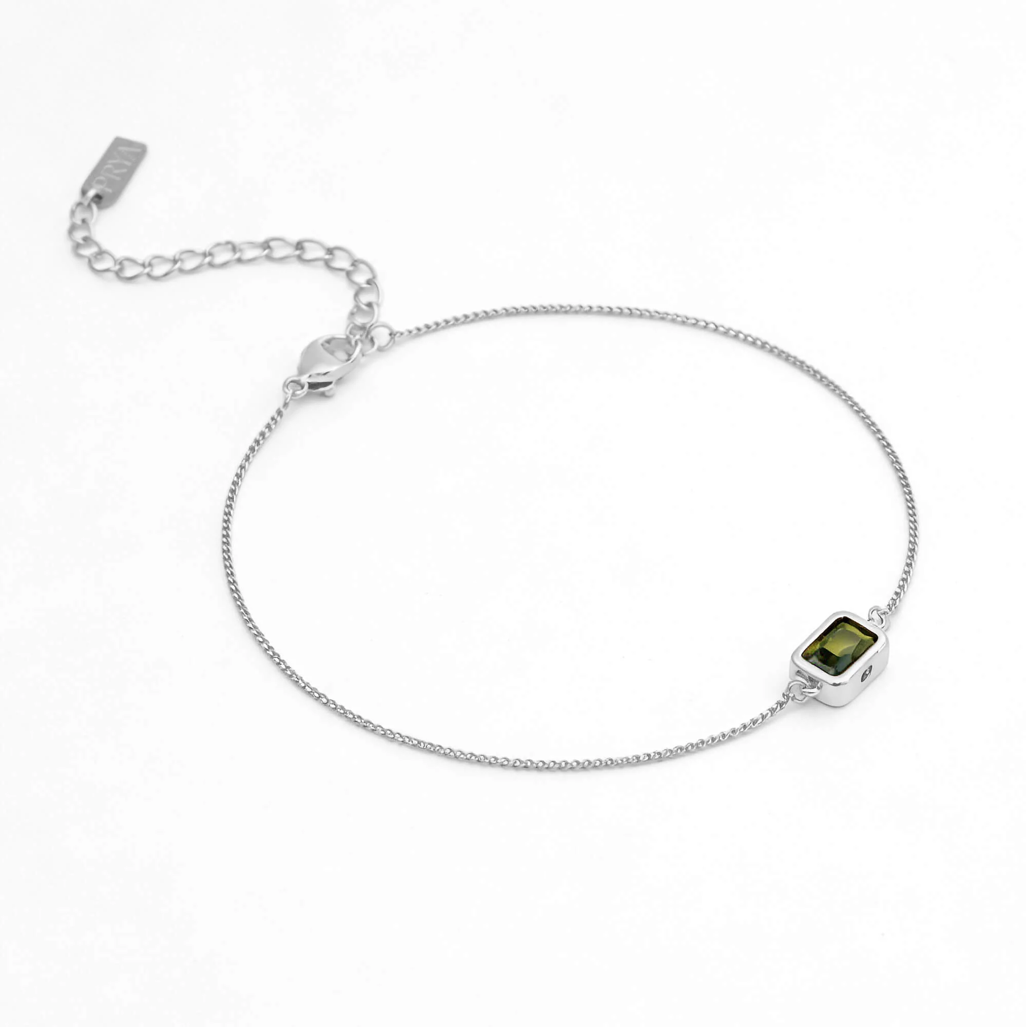 Emerald Cut Birthstone Bracelet - Image 21
