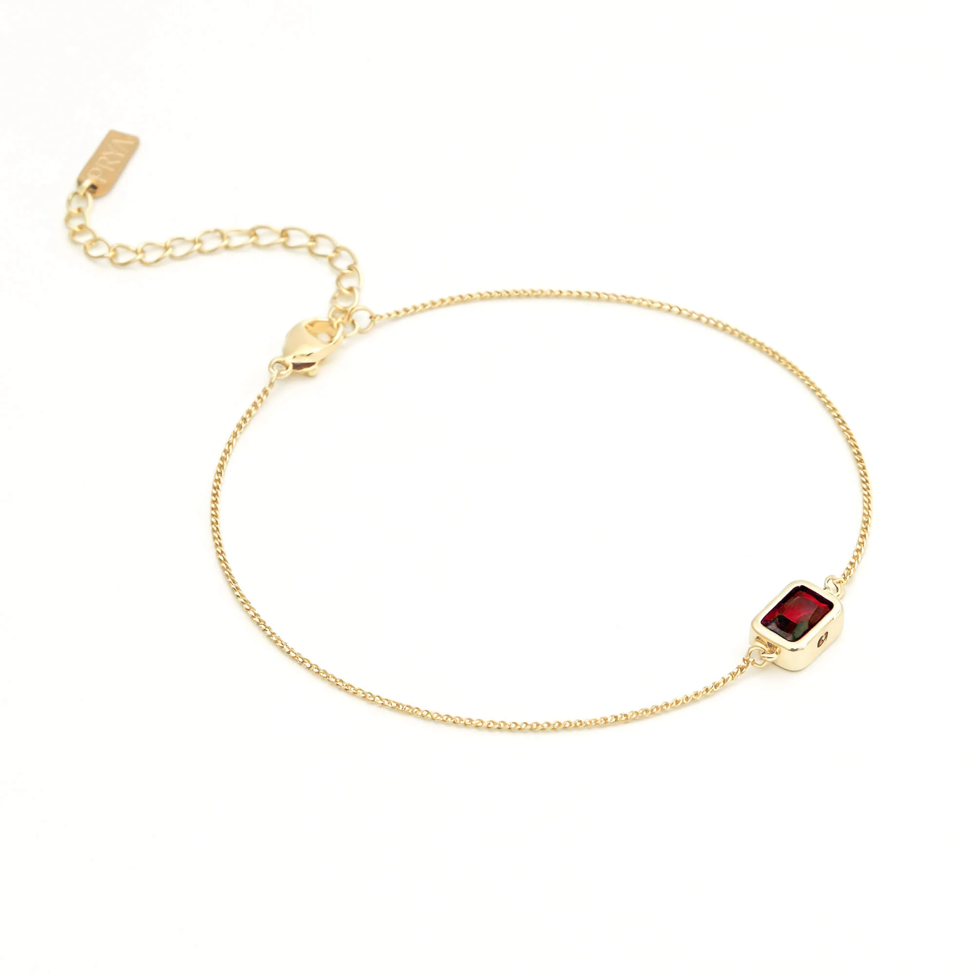 Emerald Cut Birthstone Bracelet - Image 6