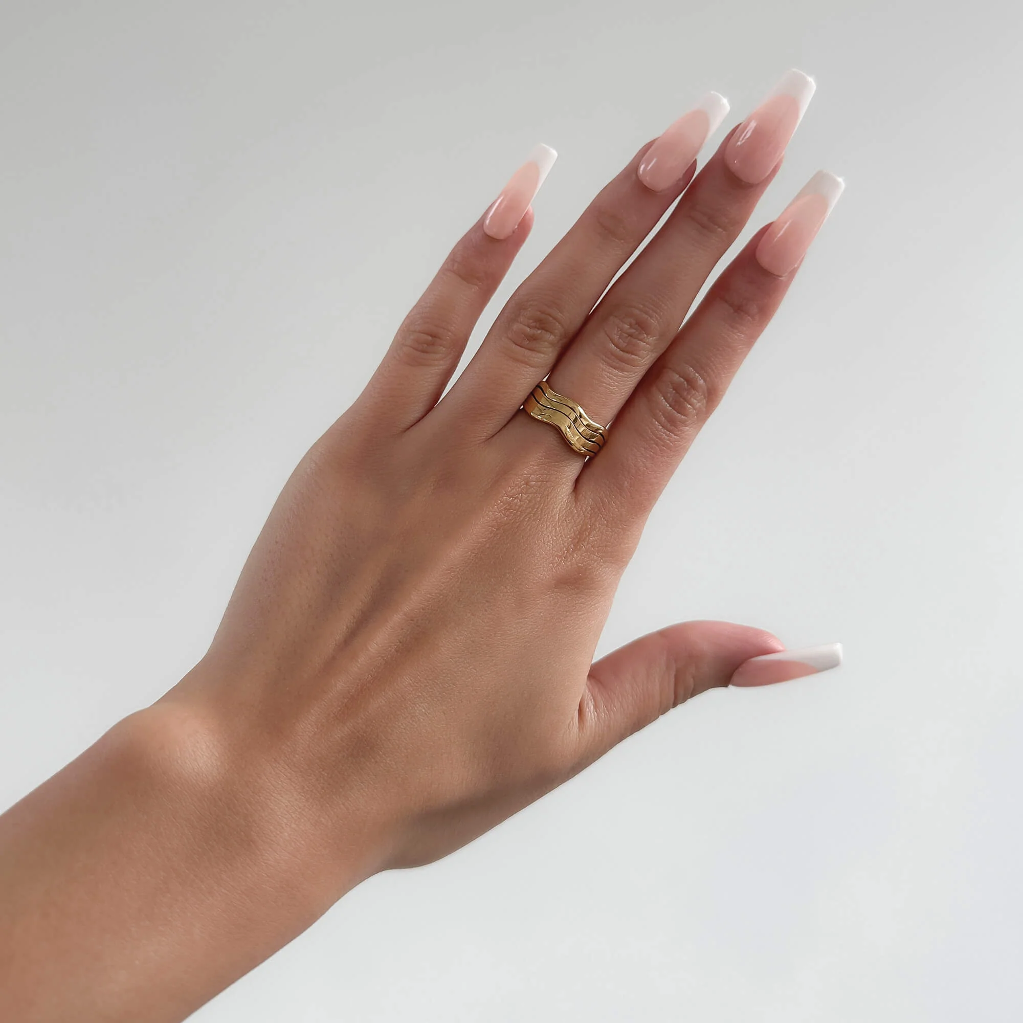 Esme Triple Wave Ring - Image 4