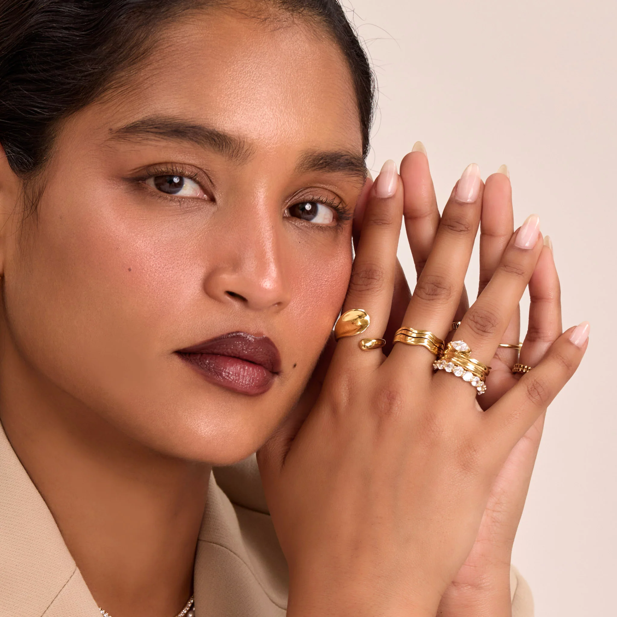 Esme Triple Wave Ring - Image 6