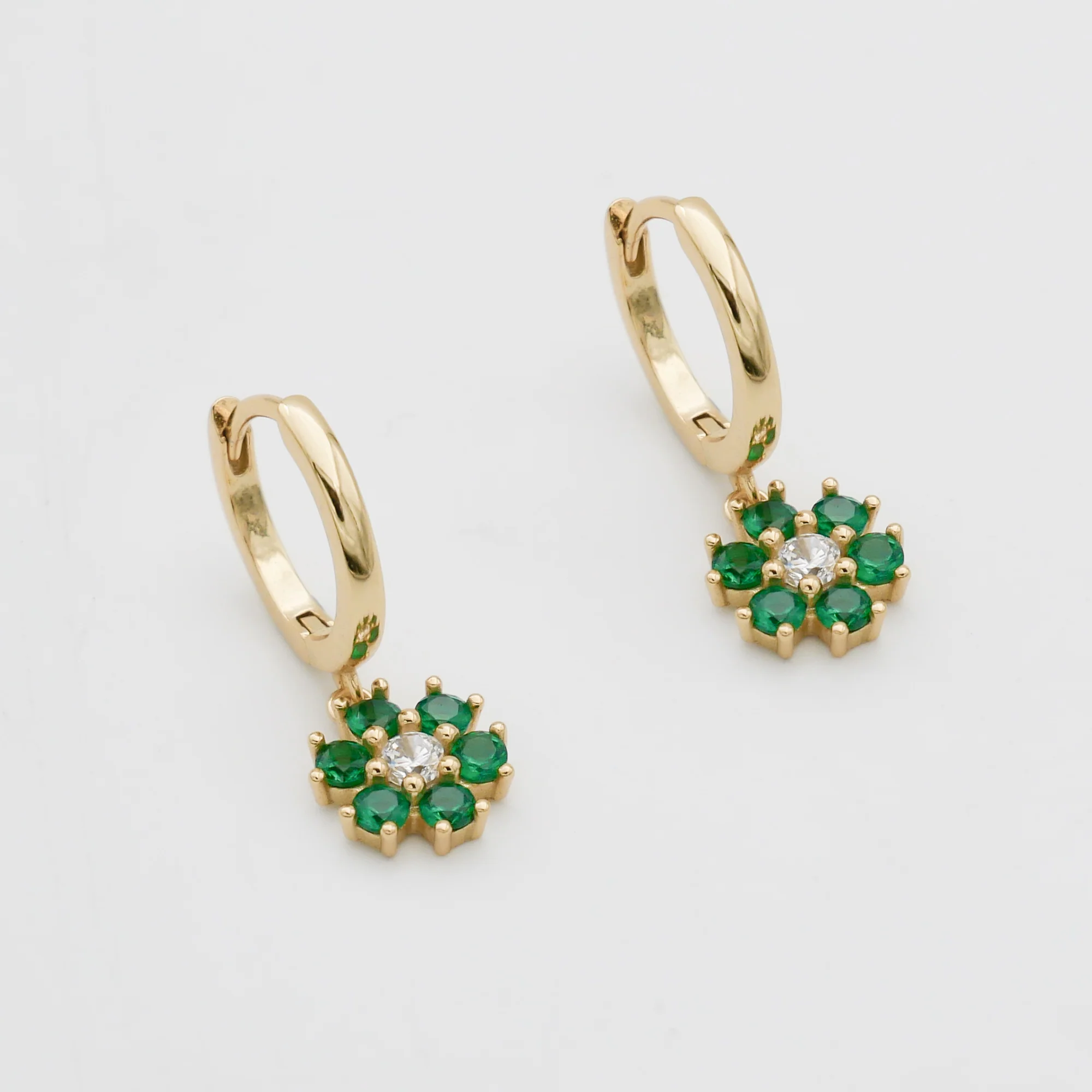 Fleur Huggie Earrings - Image 2