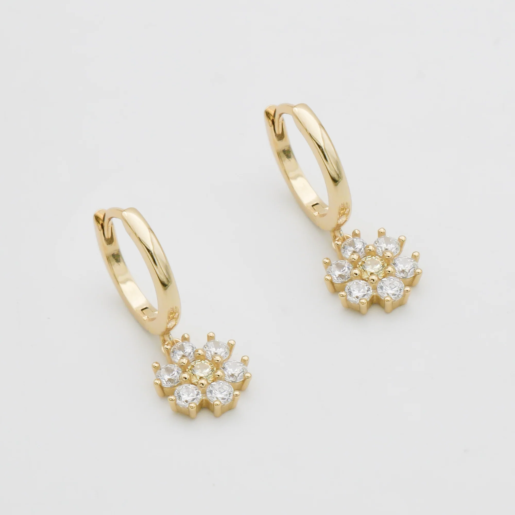 Fleur Huggie Earrings - Image 3