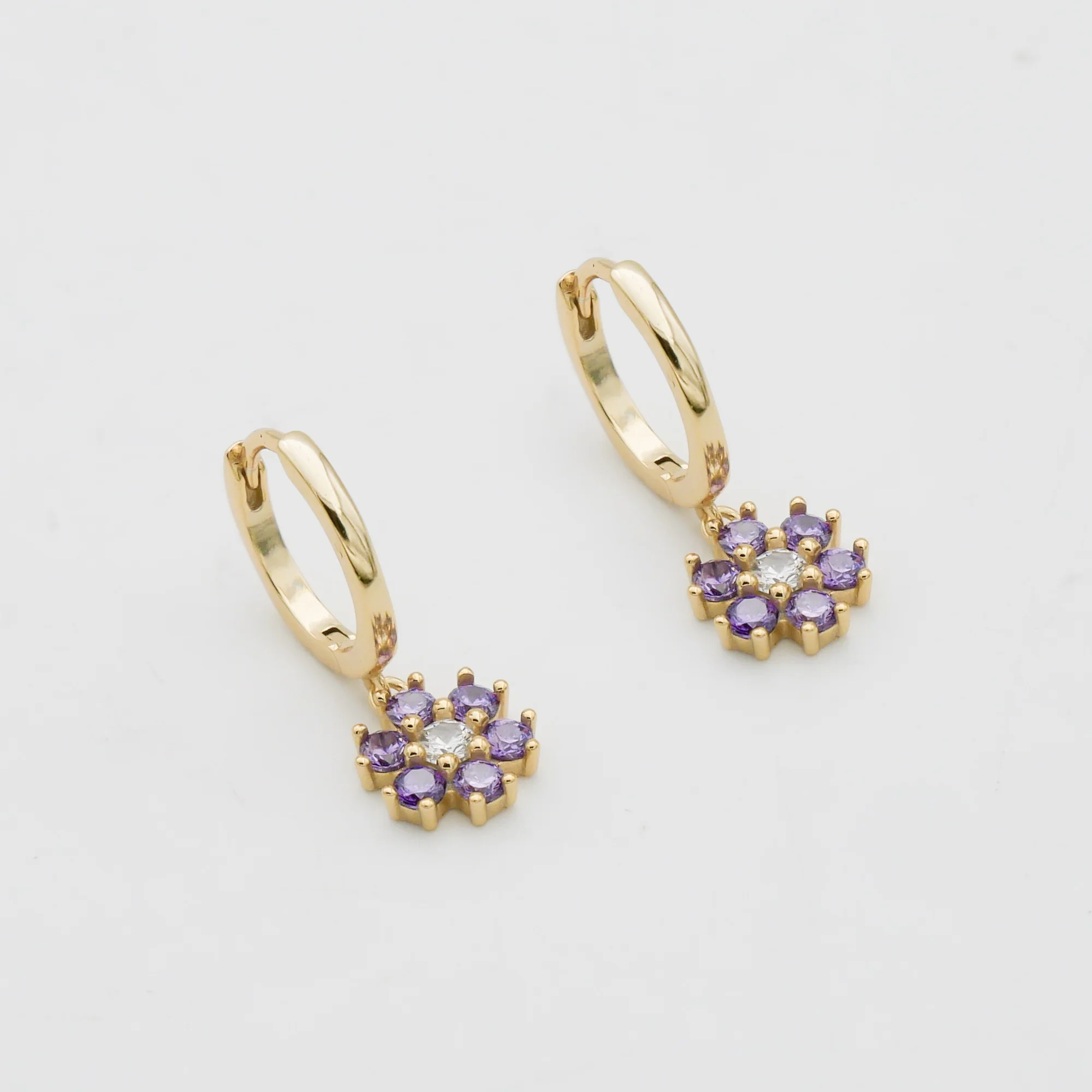 Fleur Huggie Earrings - Image 6