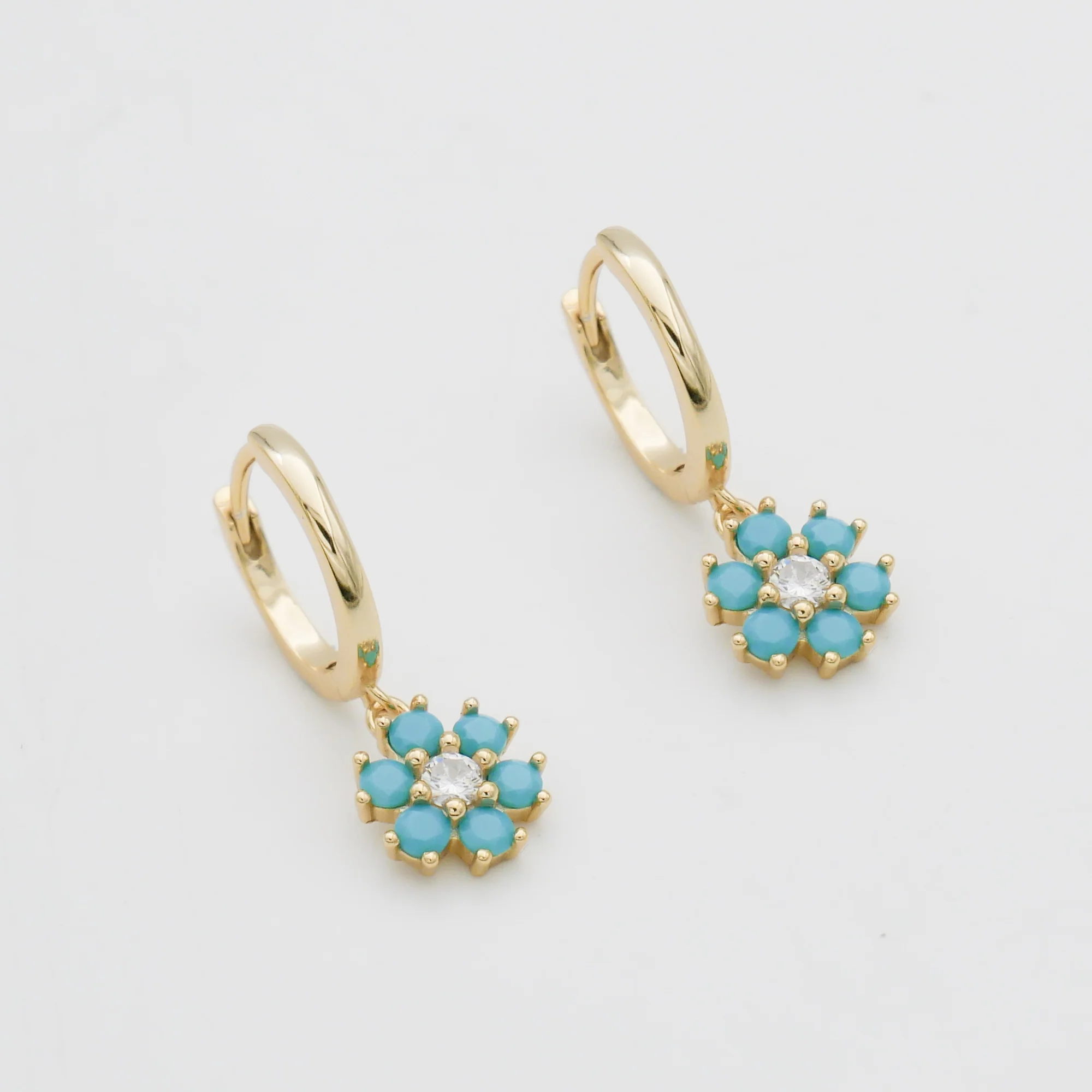 Fleur Huggie Earrings - Image 7