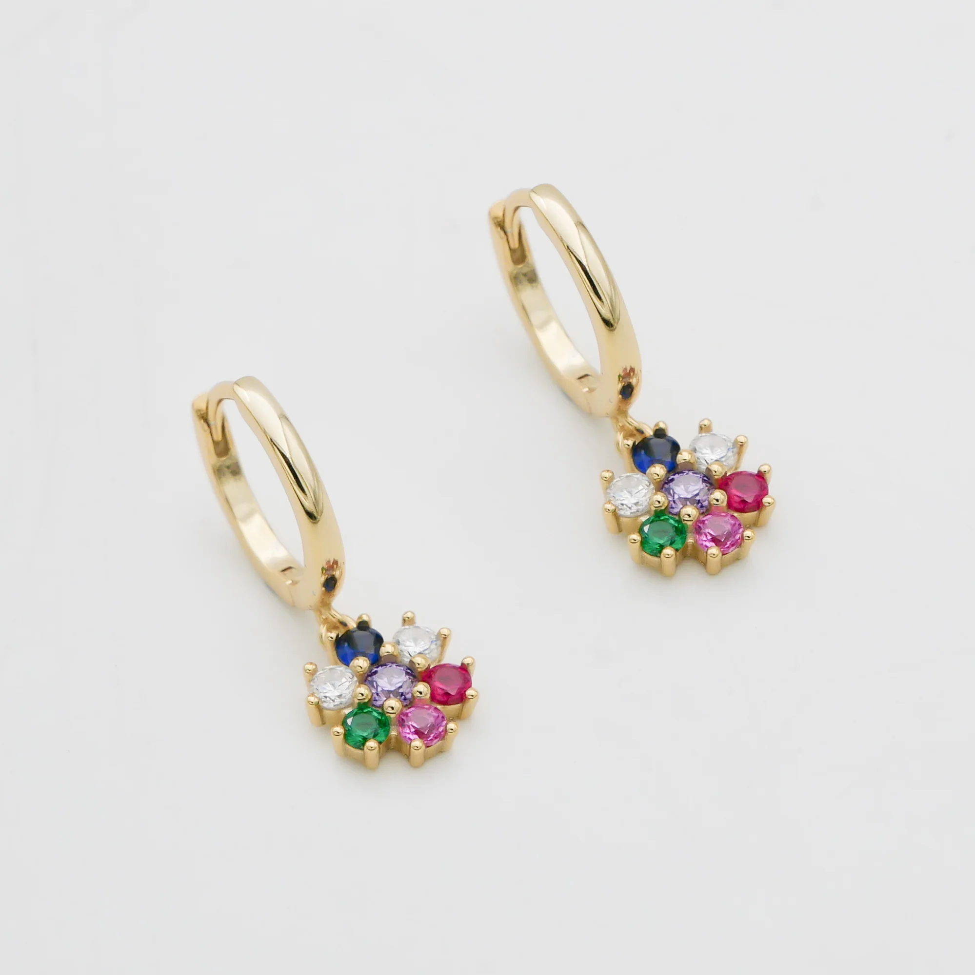 Fleur Huggie Earrings - Image 9
