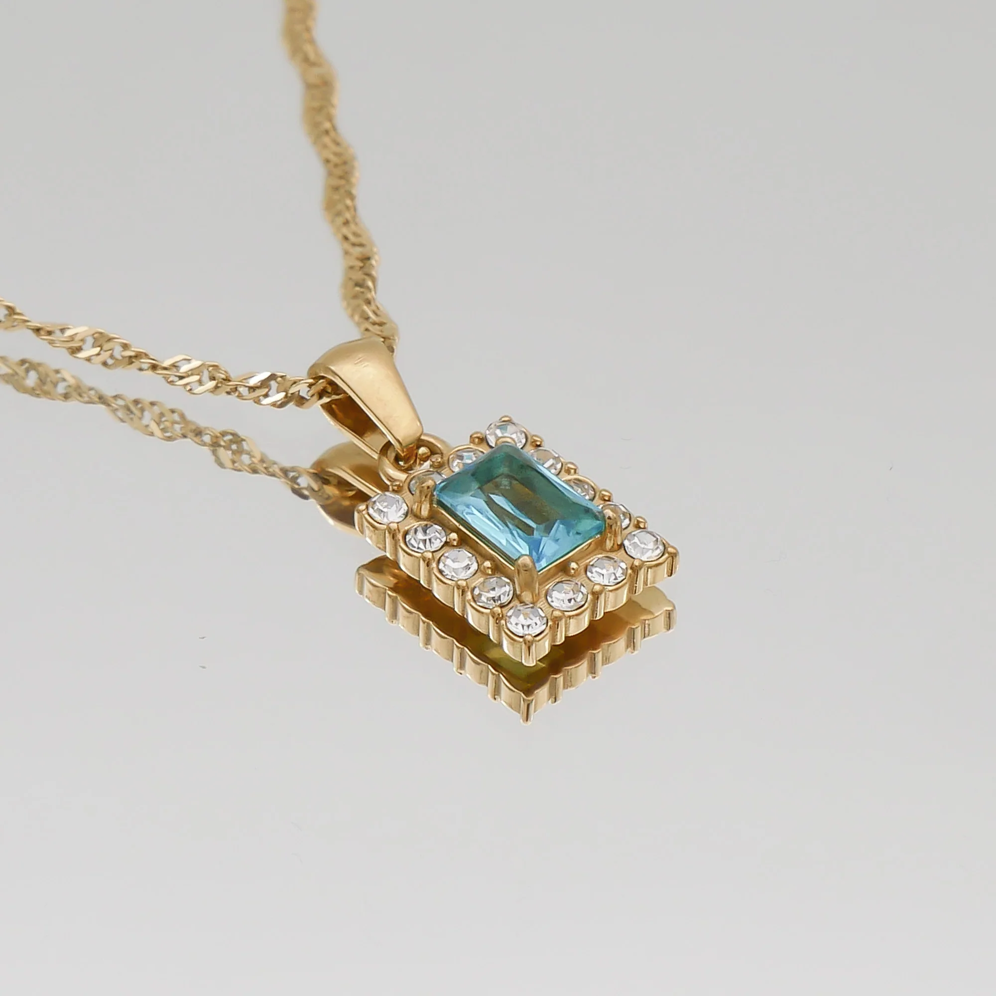 Gaia Gemstone Tablet Necklace - Image 10