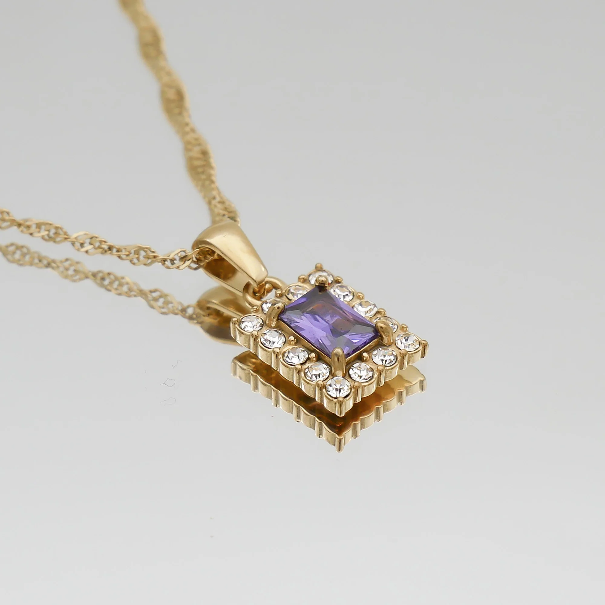 Gaia Gemstone Tablet Necklace - Image 12