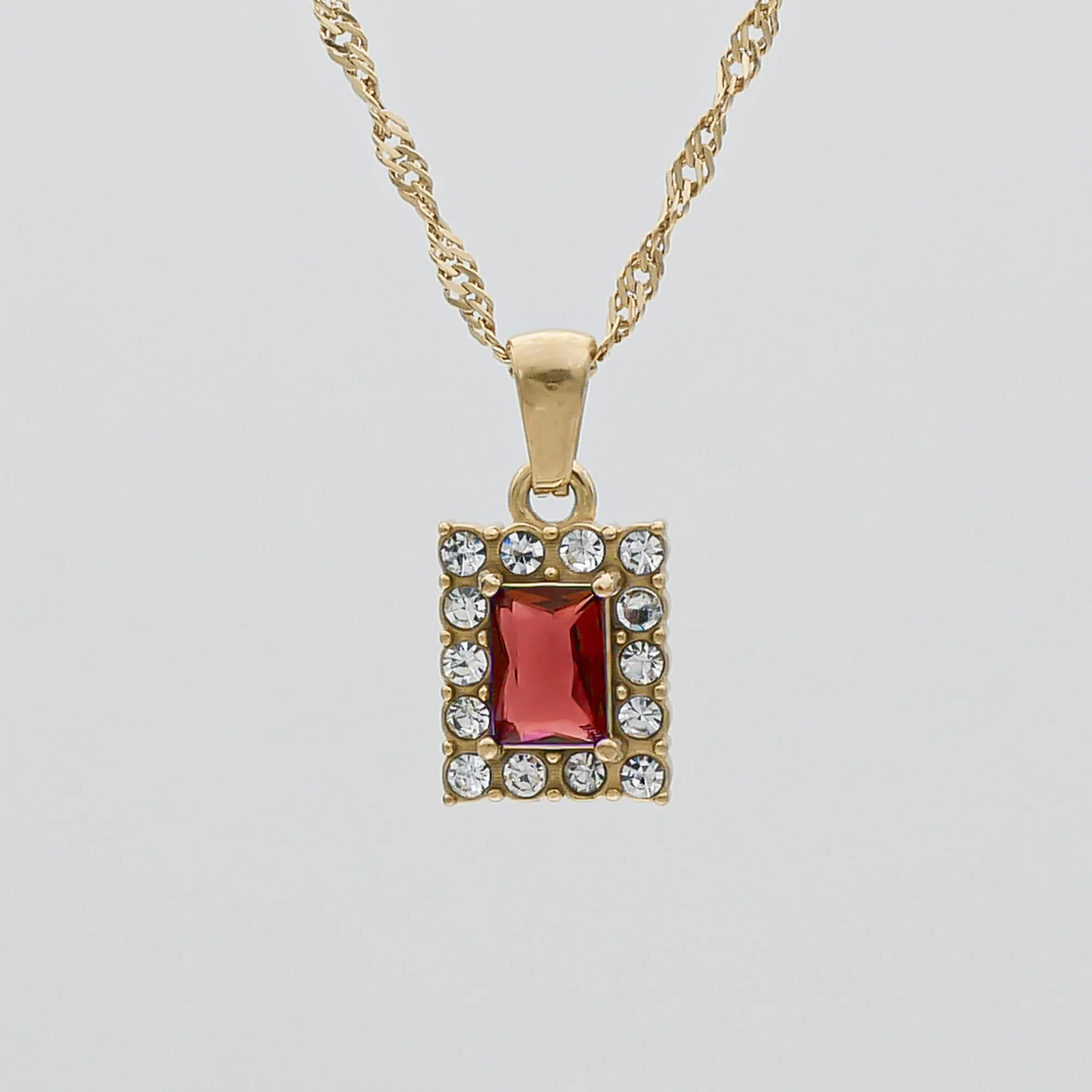 Gaia Gemstone Tablet Necklace - Image 14