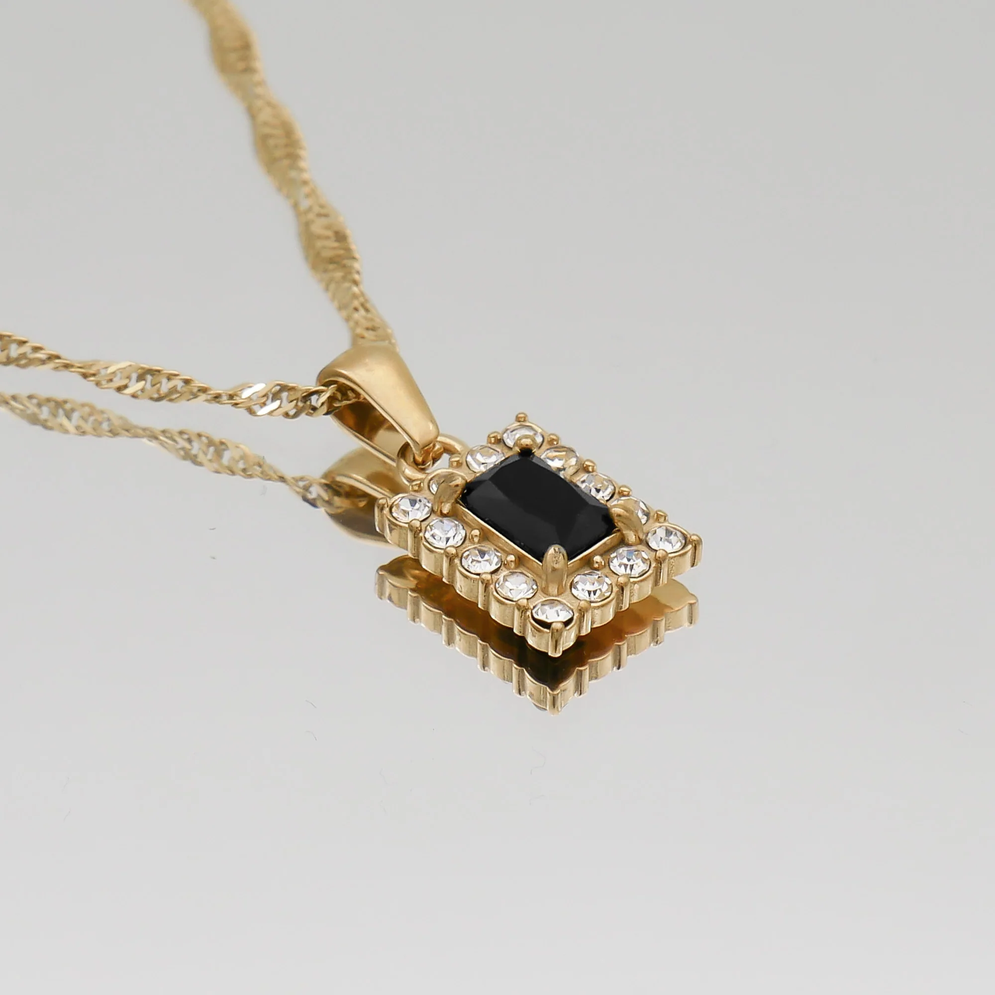 Gaia Gemstone Tablet Necklace - Image 4